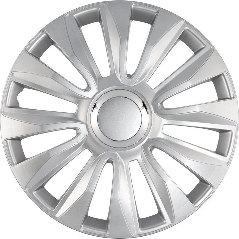 Juego De Tapacubos Avalone Pro 16-Pulgadas Silver + Aro Cromado Autostyle