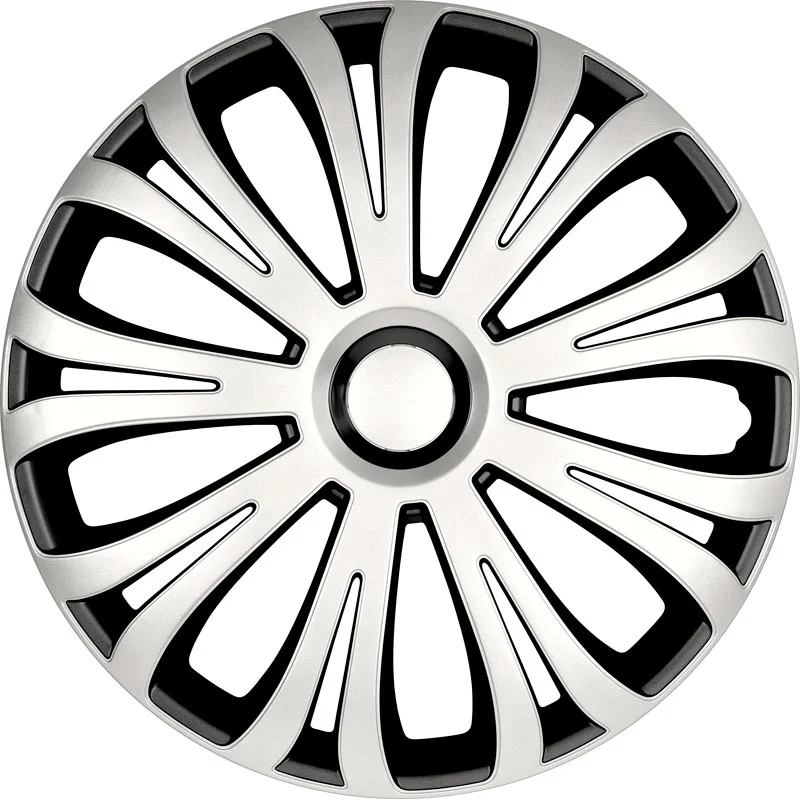 Juego De Tapacubos Avera 16-Pulgadas Silver/Negro Autostyle