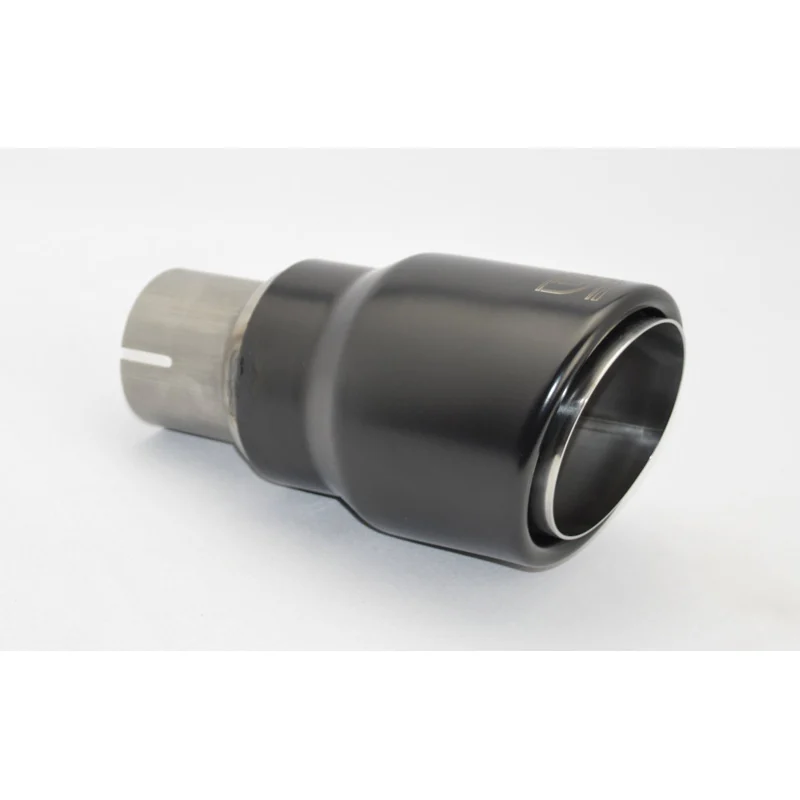 Ulter Sport Cola De Escape - 'Dual-Wall' Redondo ø90mm Rs - Longitud 170mm - Instalación ->55mm - Negro Inox