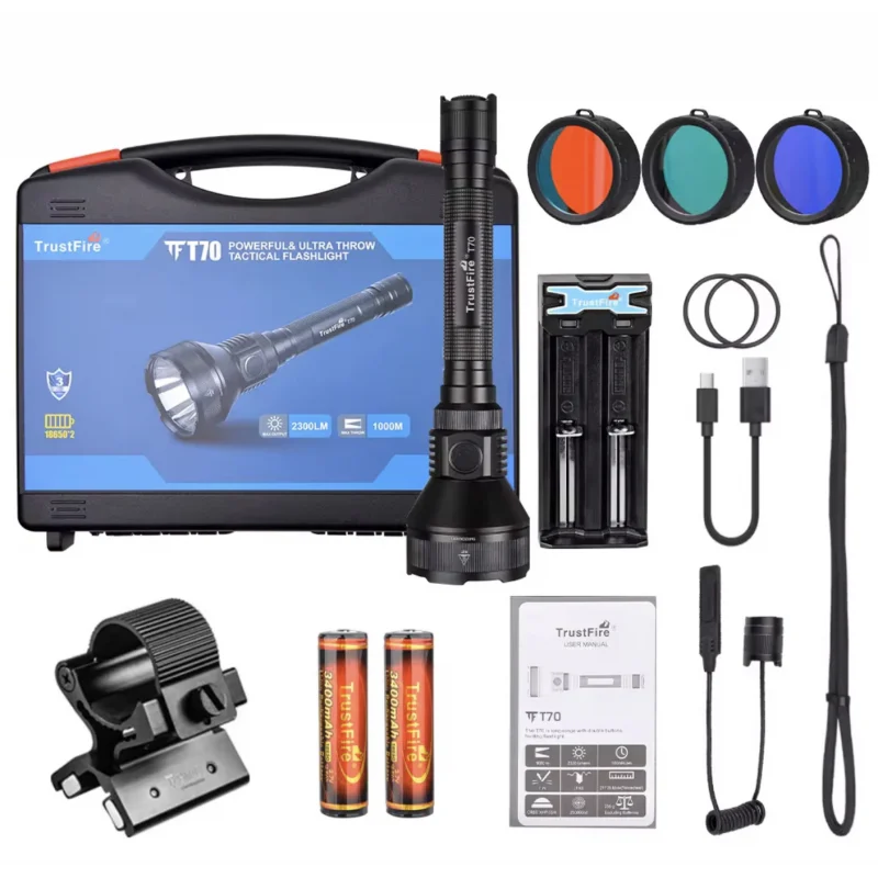 Kit linterna para cazar TrustFire T70 2300 lm - Nuevo Modelo 2026