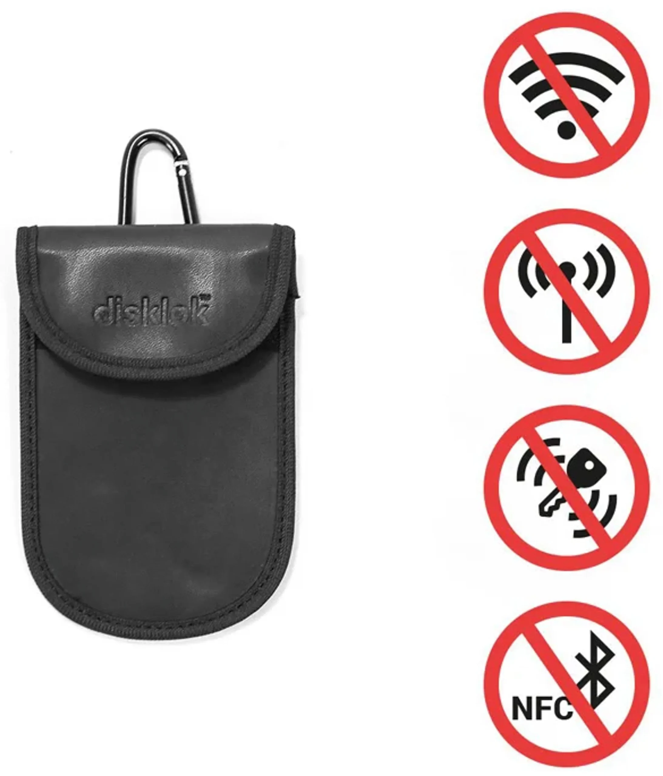 Disklok RFID Anti Robo Funda para Llave de Auto - S