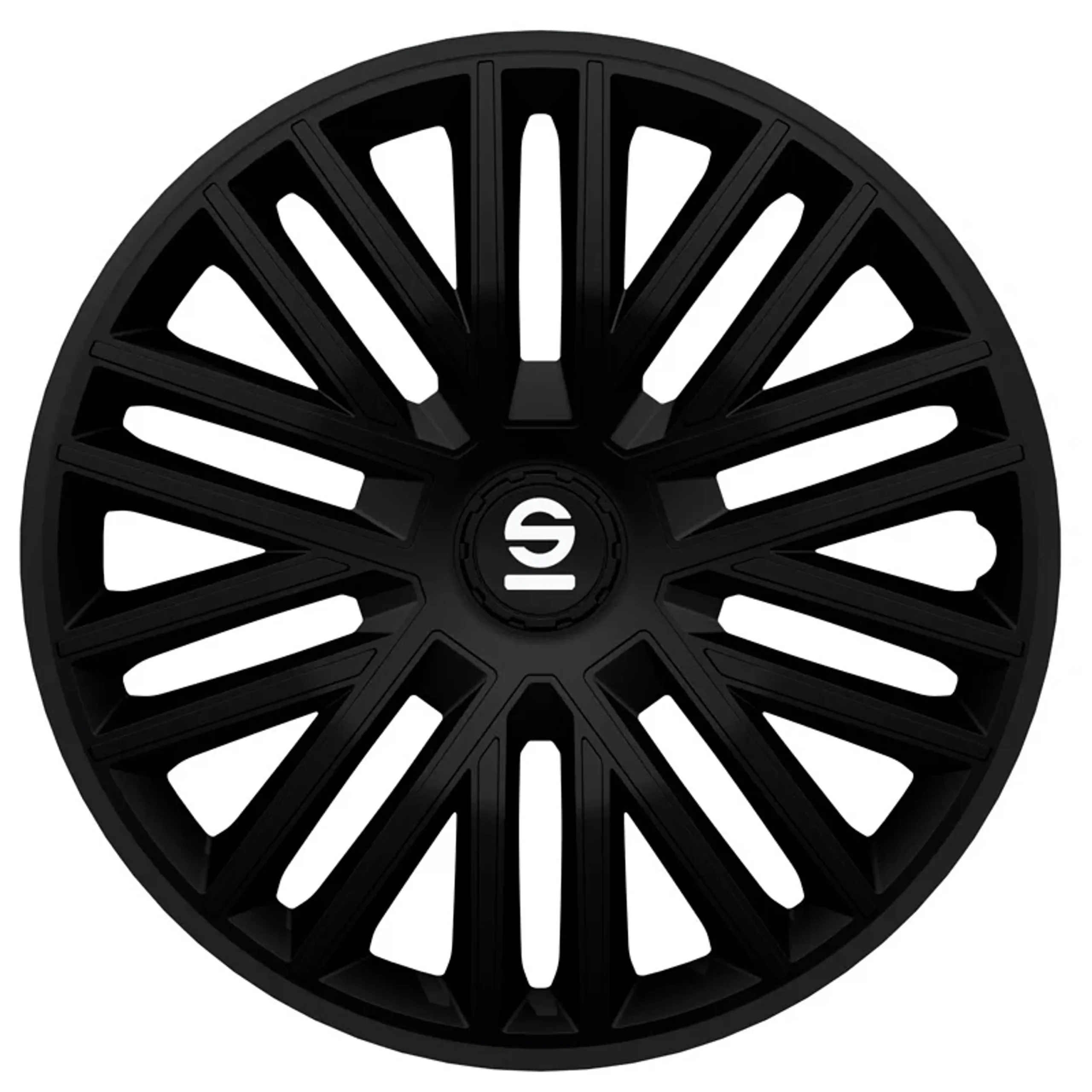 Sparco Tapas de Llanta Bergamo 14 pulgadas Negro - 4 piezas