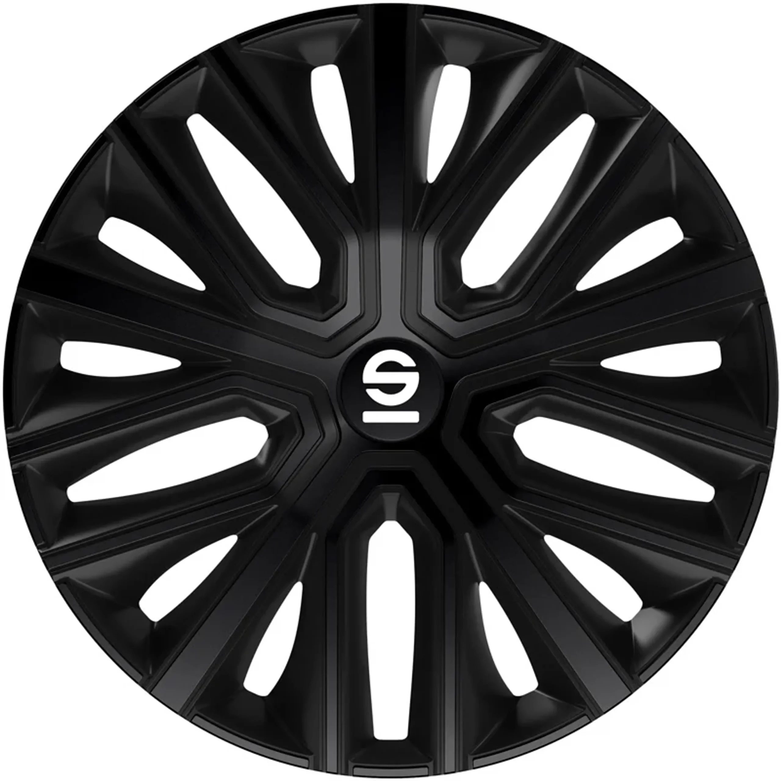 Sparco Tapas de Llanta Modena 14 pulgadas Negro - 4 piezas