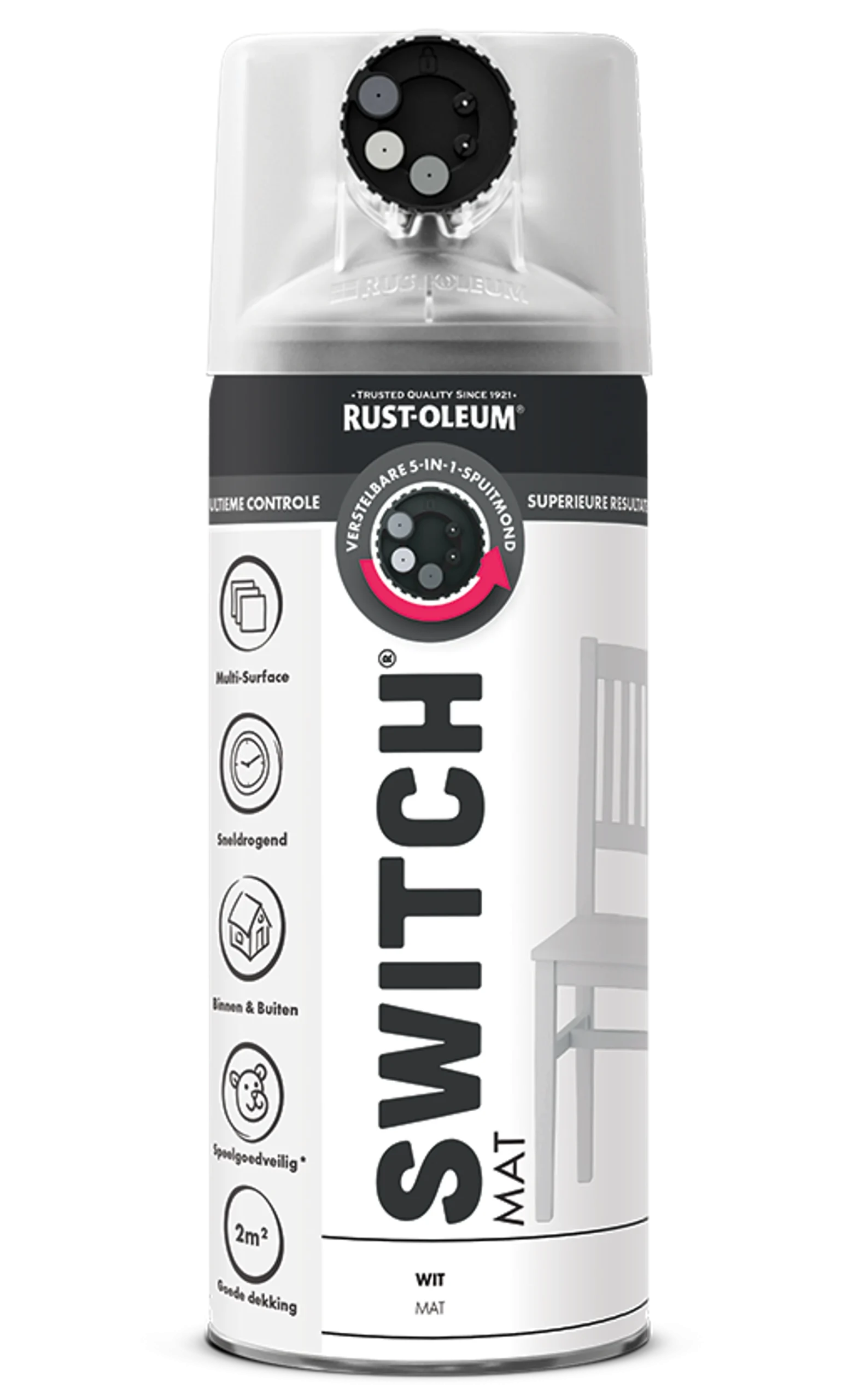 Rust-Oleum Switch Pintura BLANCO Mate Aerosol - 400ml