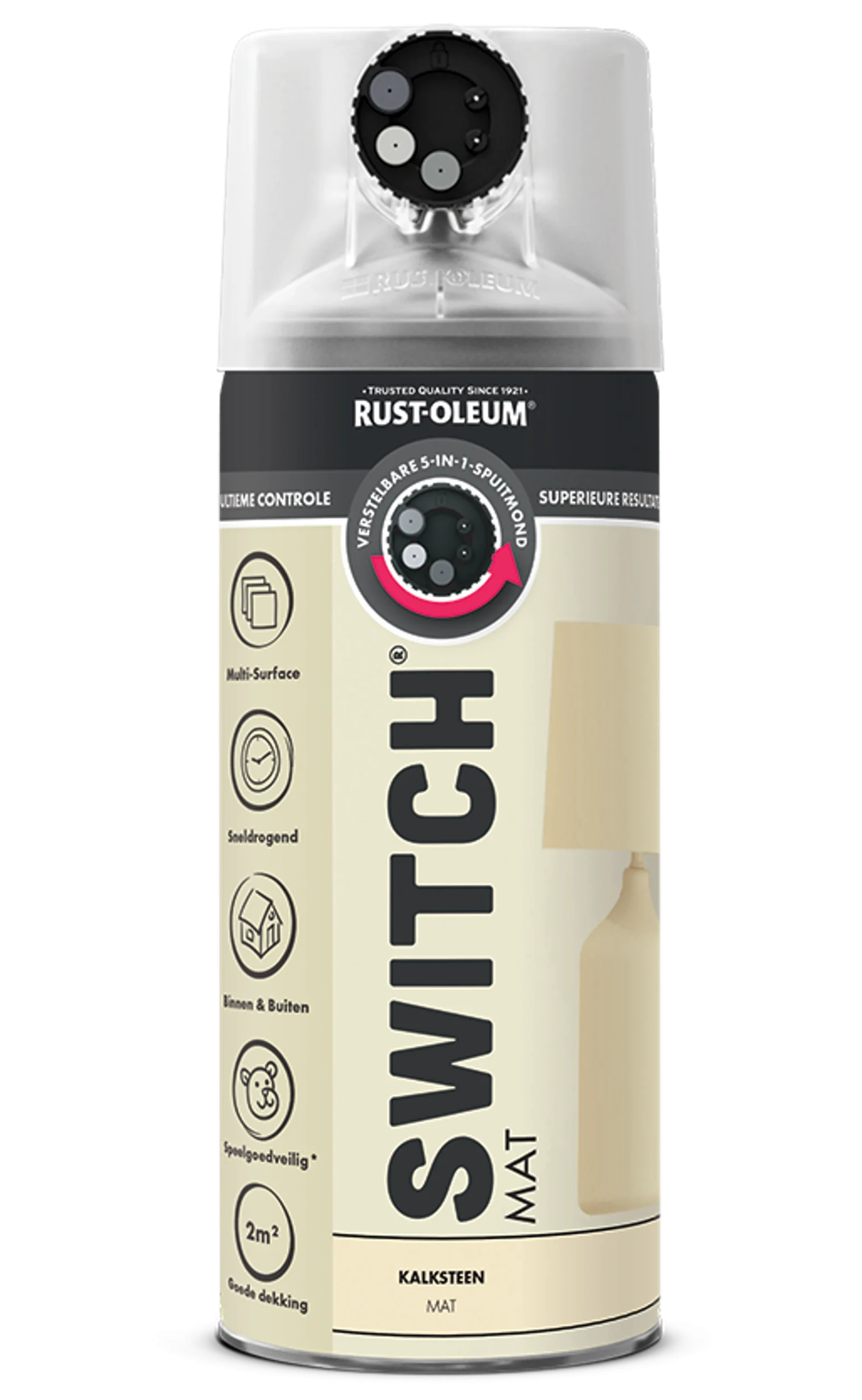 Rust-Oleum Switch Pintura Piedra Caliza Mate Aerosol - 400ml