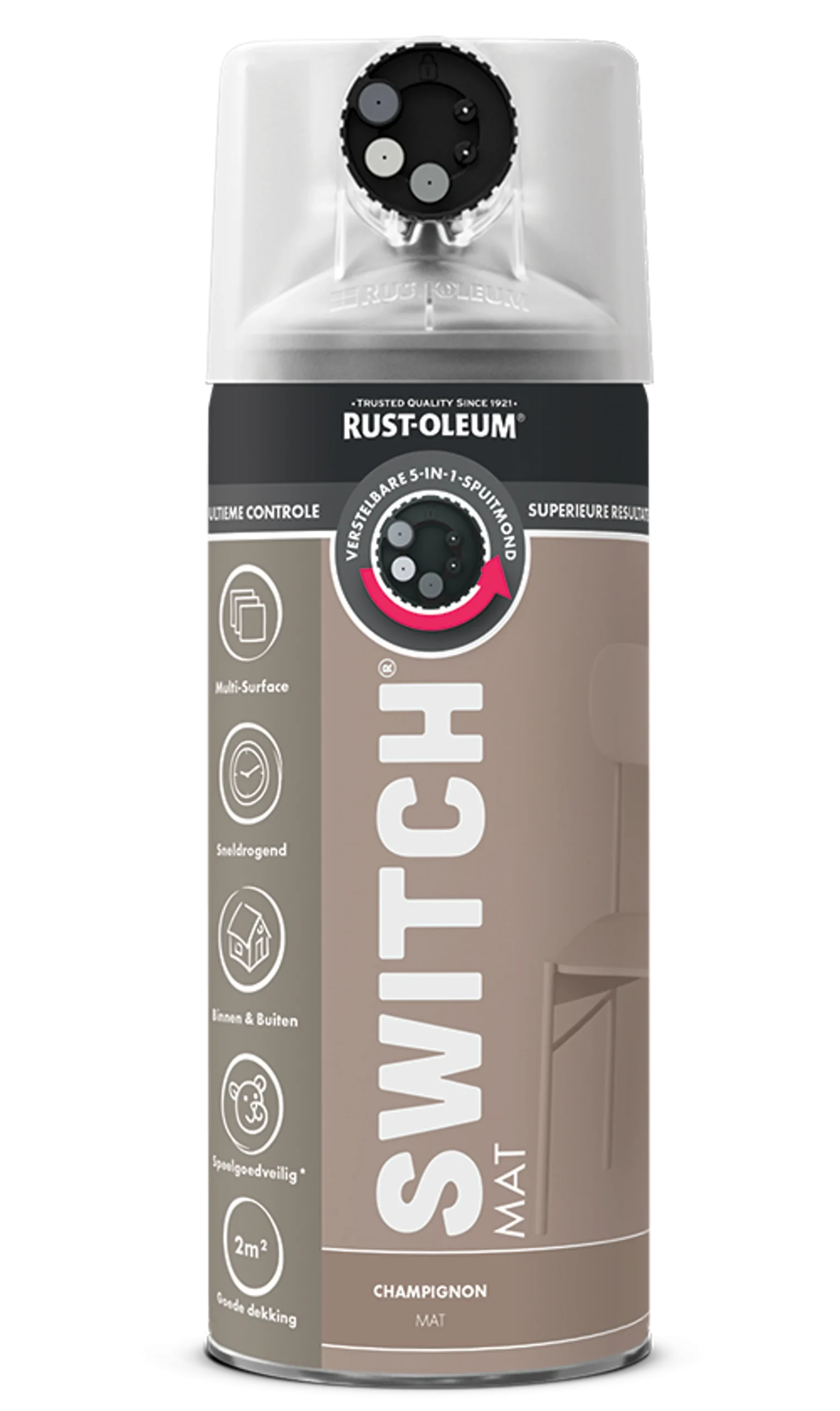 Rust-Oleum Switch Pintura Champiñón Mate Aerosol - 400ml