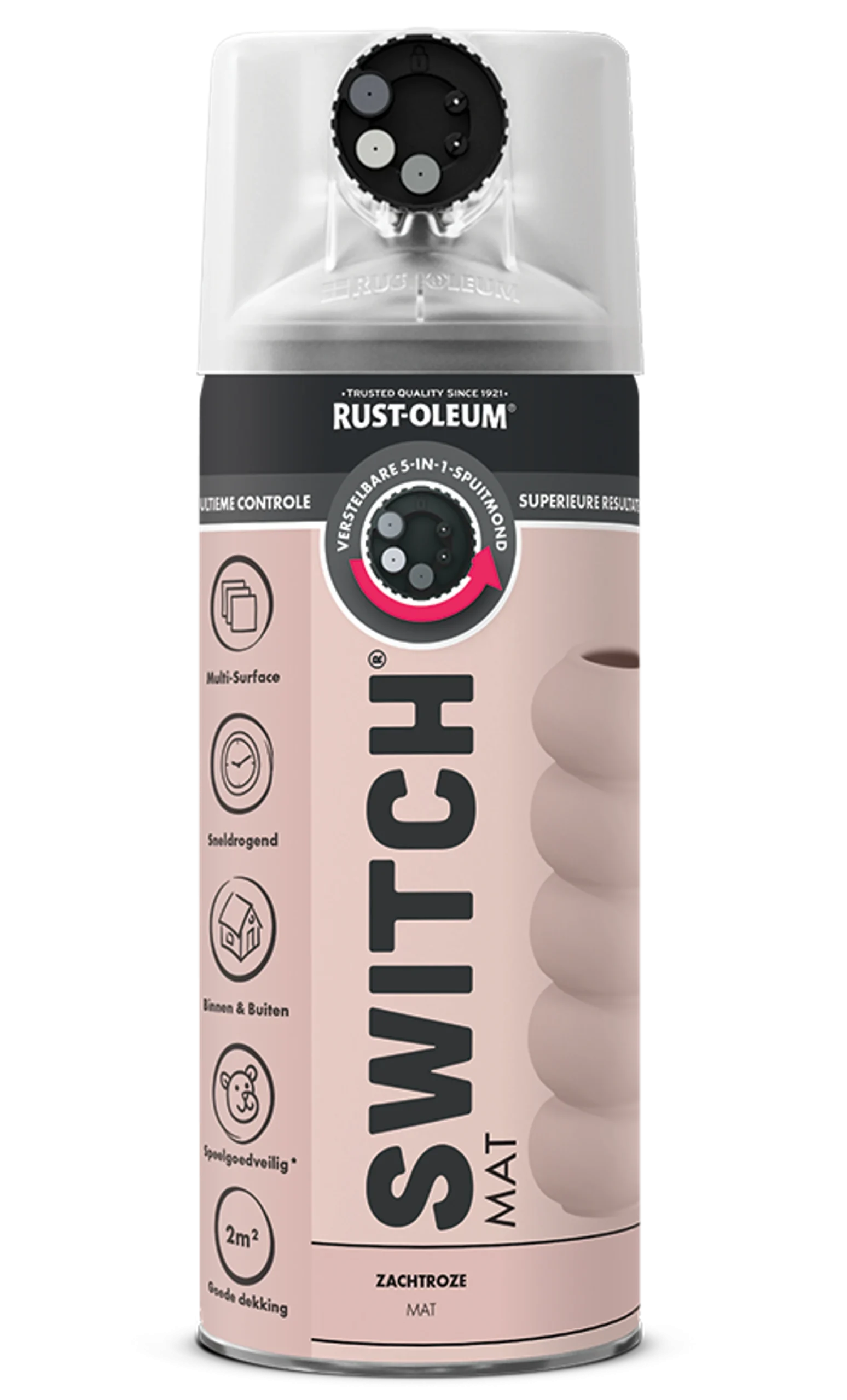 Rust-Oleum Switch Pintura Rosa Claro Mate Aerosol 400ml