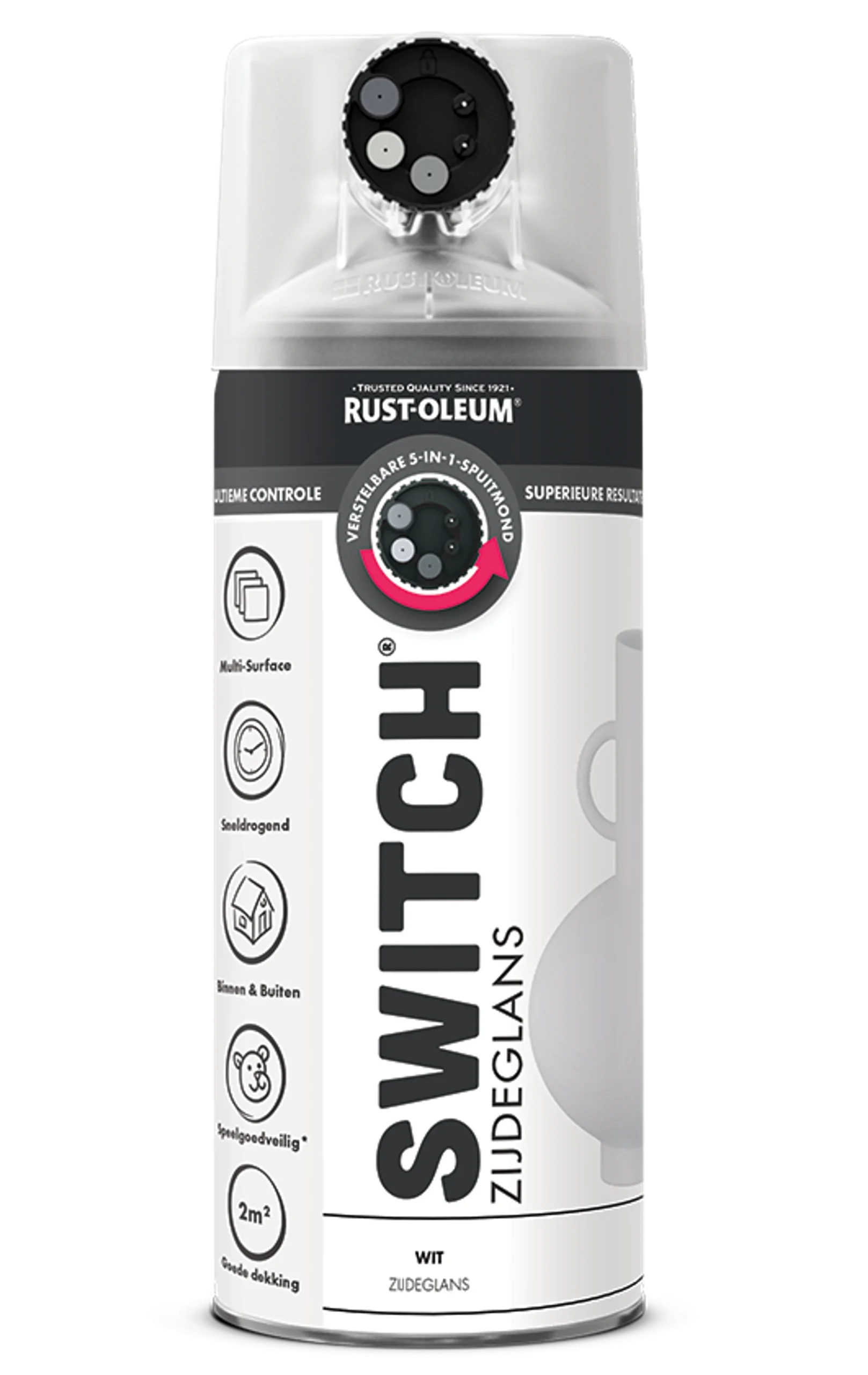 Rust-Oleum Switch Pintura Blanco Brillo Seda Aerosol 400ml