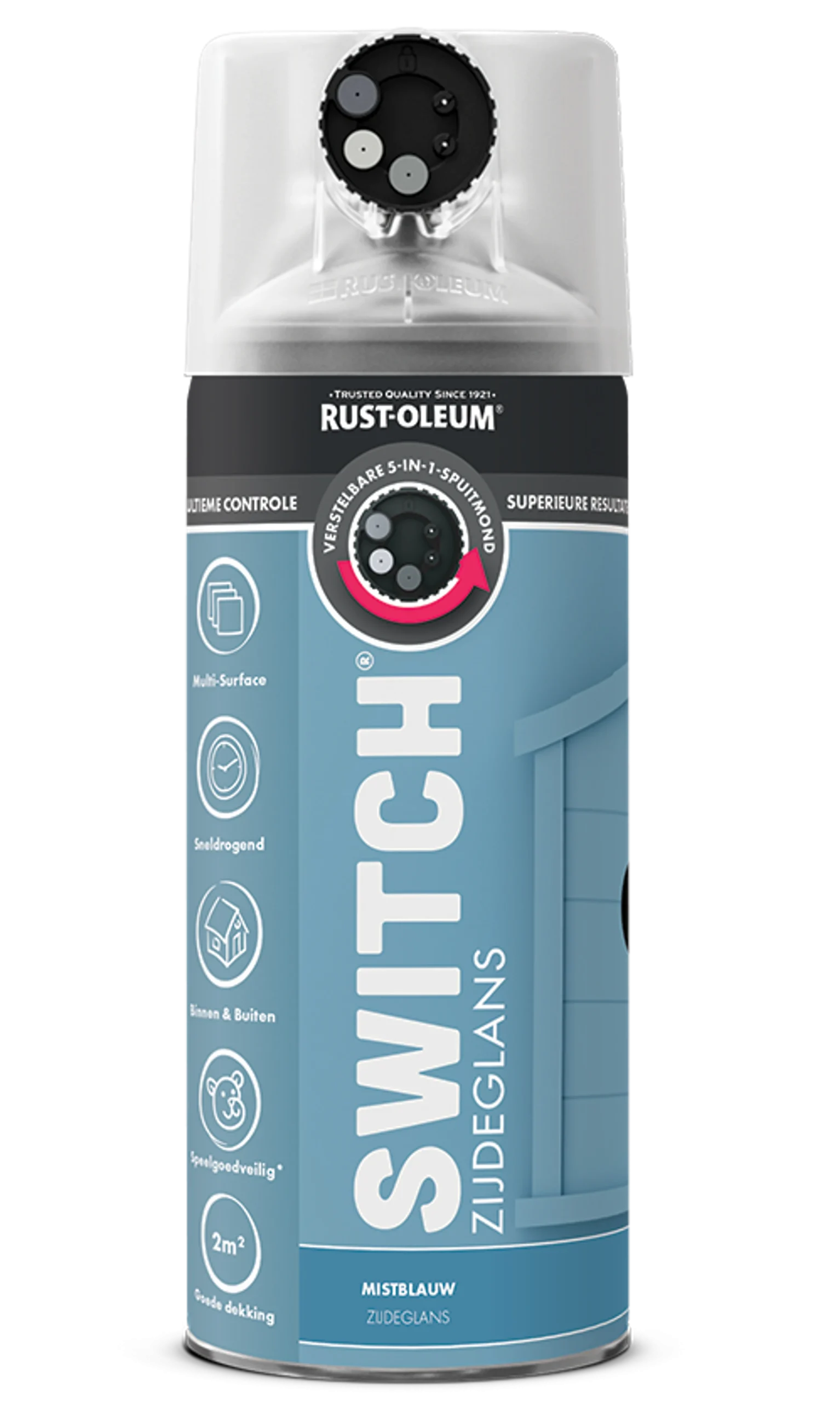 Rust-Oleum Switch Pintura Azul Niebla Brillo Seda Aerosol - 400ml
