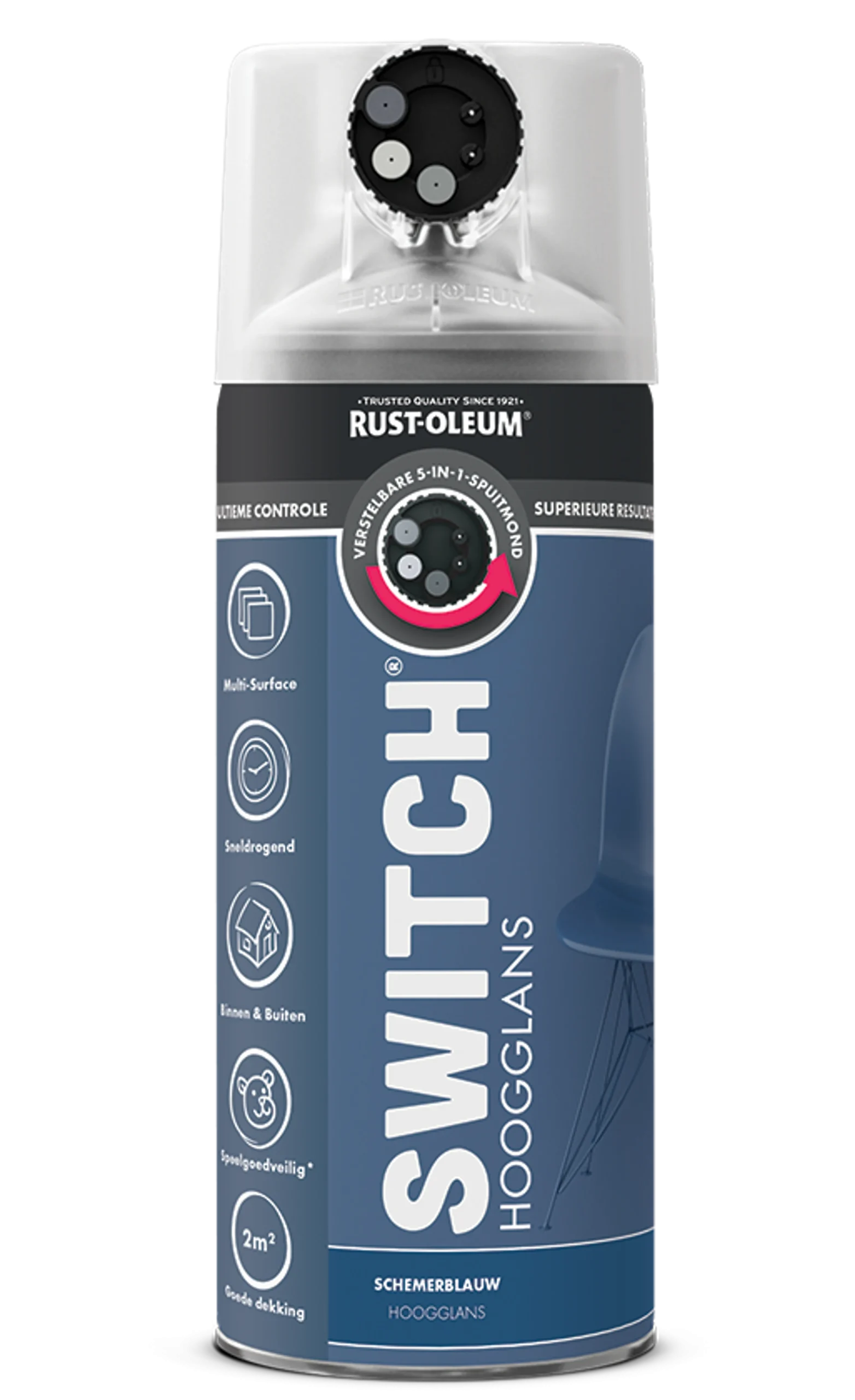 Rust-Oleum Switch Pintura Azul Crepúsculo Alto Brillo Aerosol 400ml