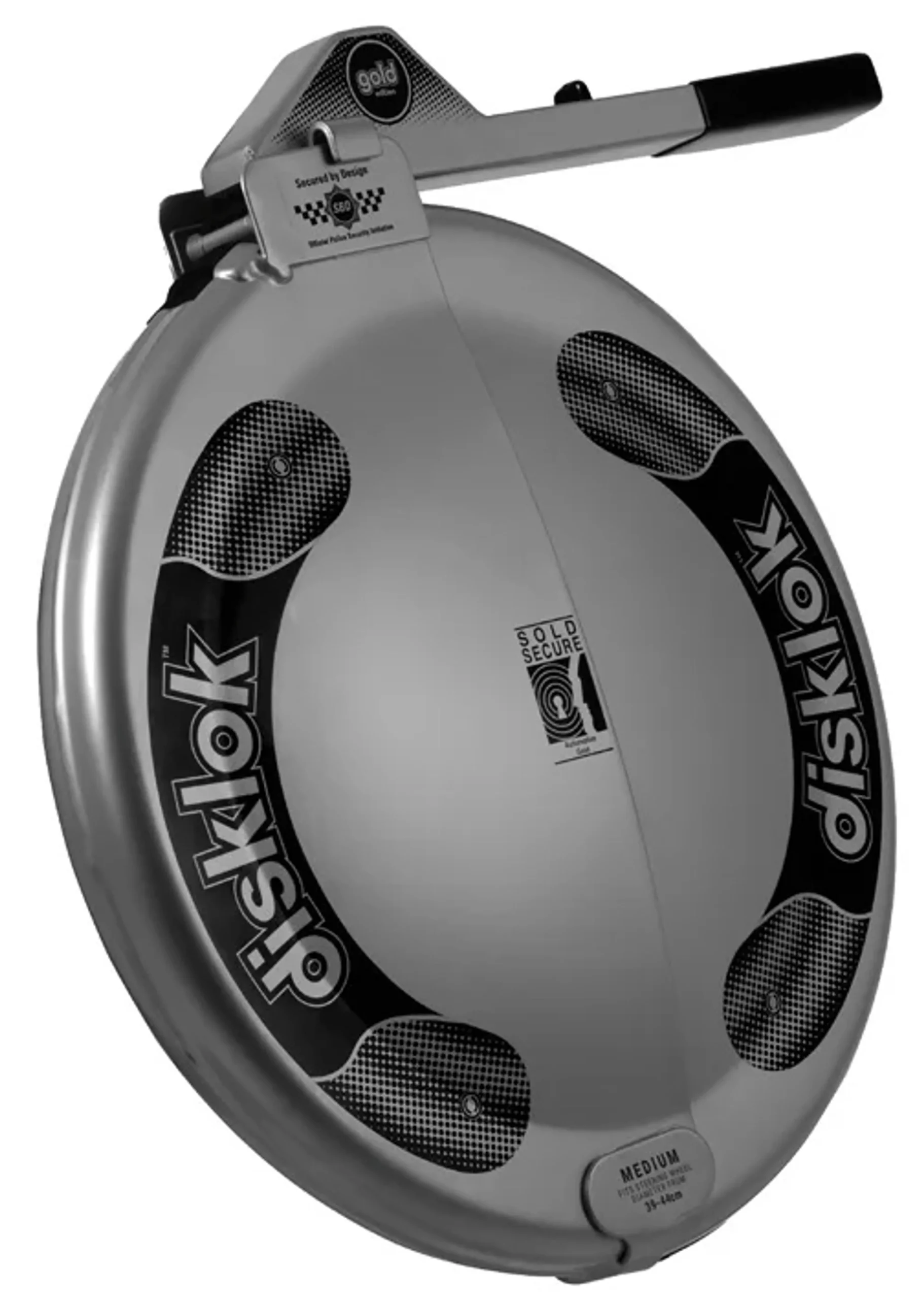 Disklok Bloqueo de Volante Plata para Coche - 39-44cm