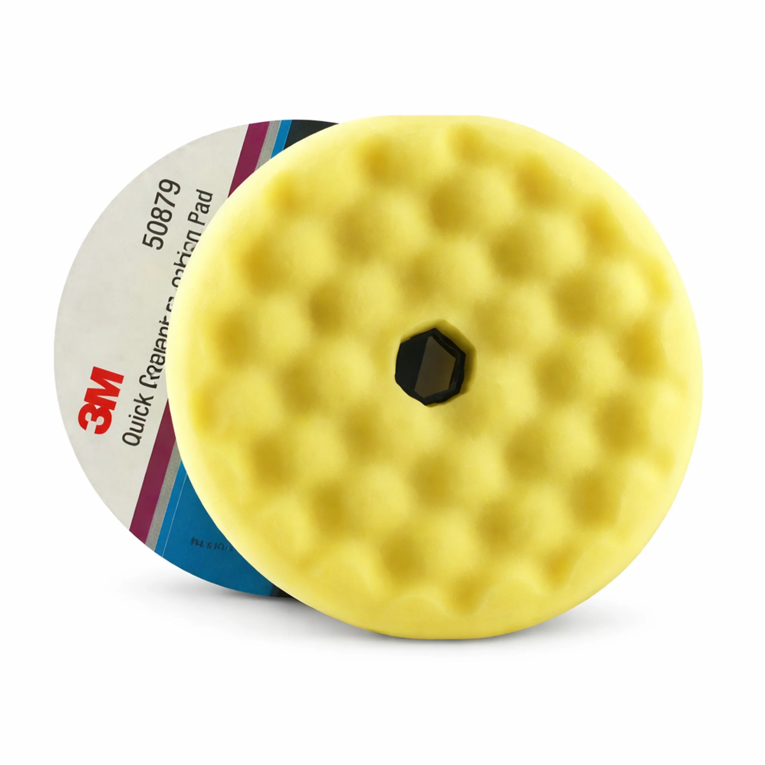 3M 50879 Perfect-It III Quick Connect - Disco de pulido de alto brillo de doble cara con conexión rápida de 150 mm - Amarillo