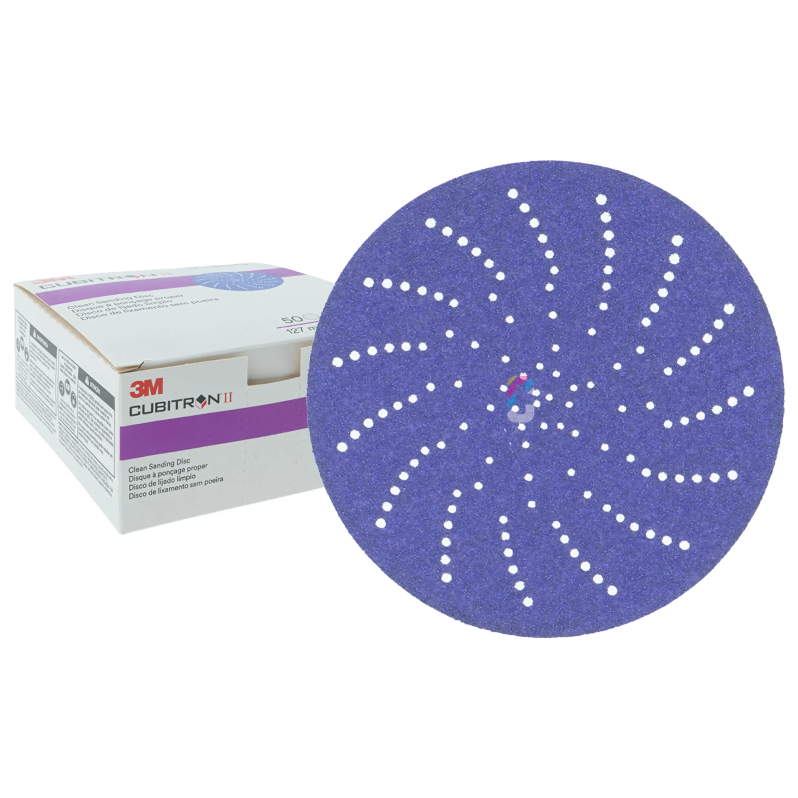 3M 737U Cubitron II Hookit Clean Discos de lija 125mm - 50 piezas