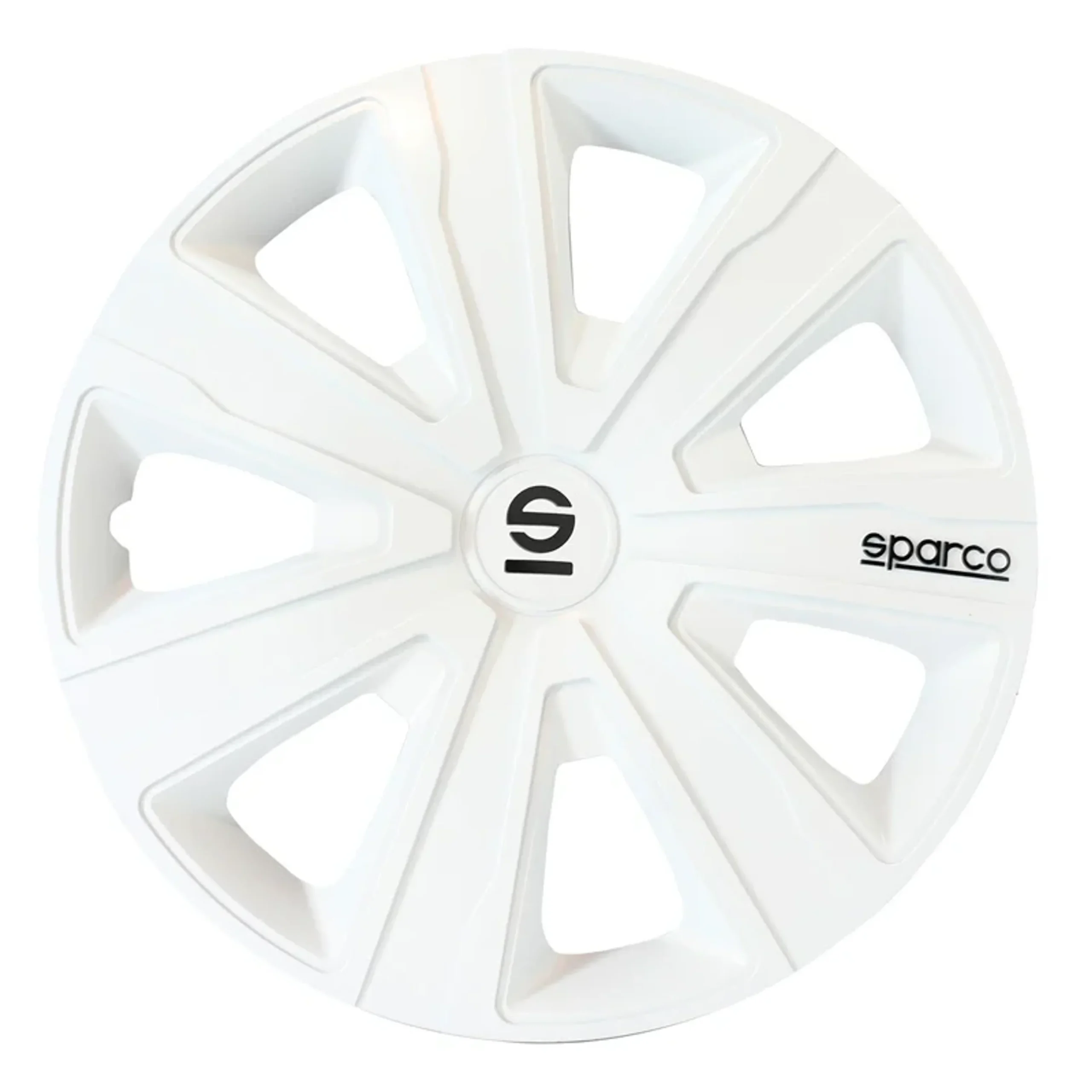 Sparco Tapas de Llanta Palermo 16 pulgadas Blanco - 4 piezas