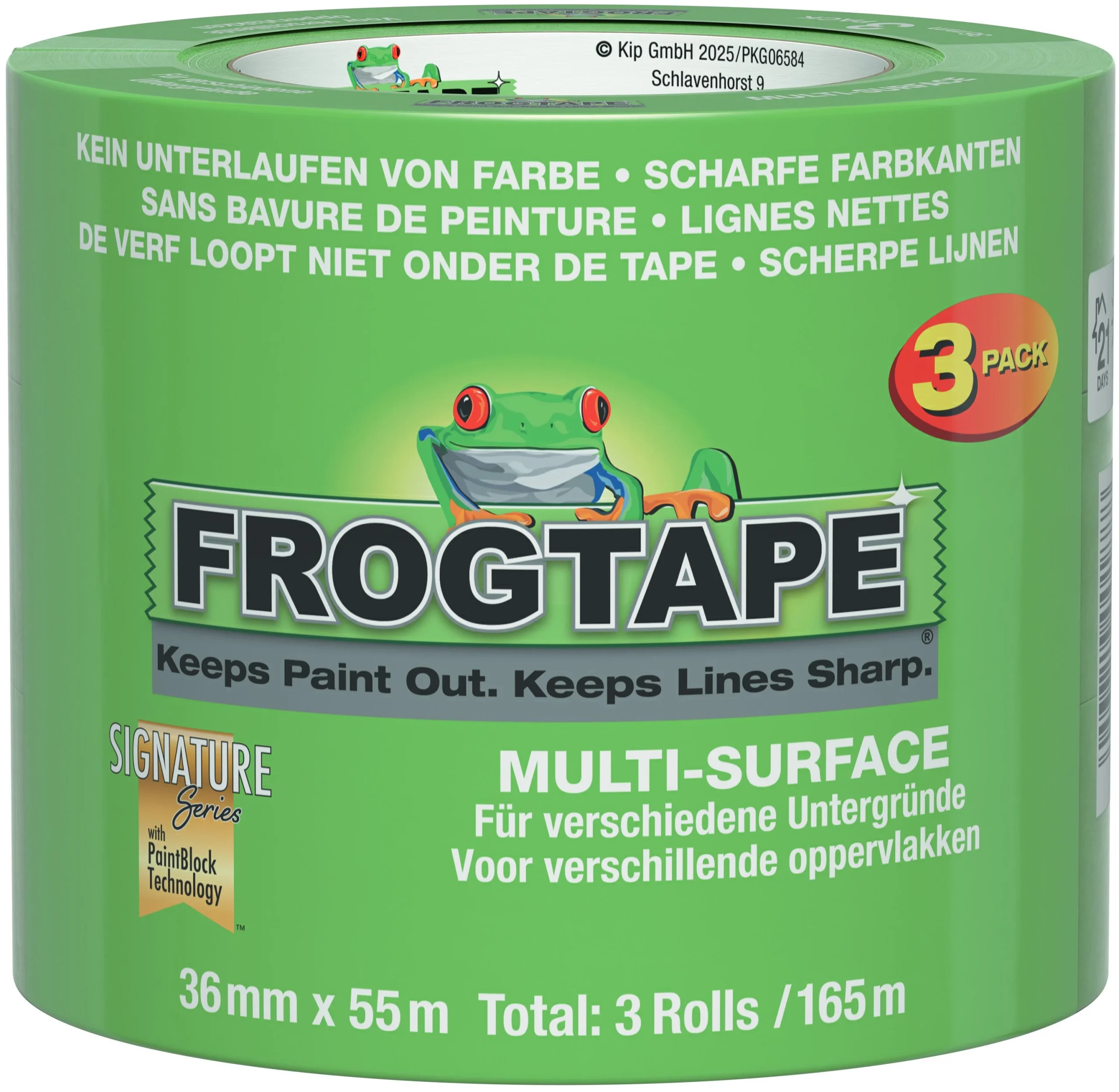 FrogTape Multi Surface Cinta 36mm - 3 unidades