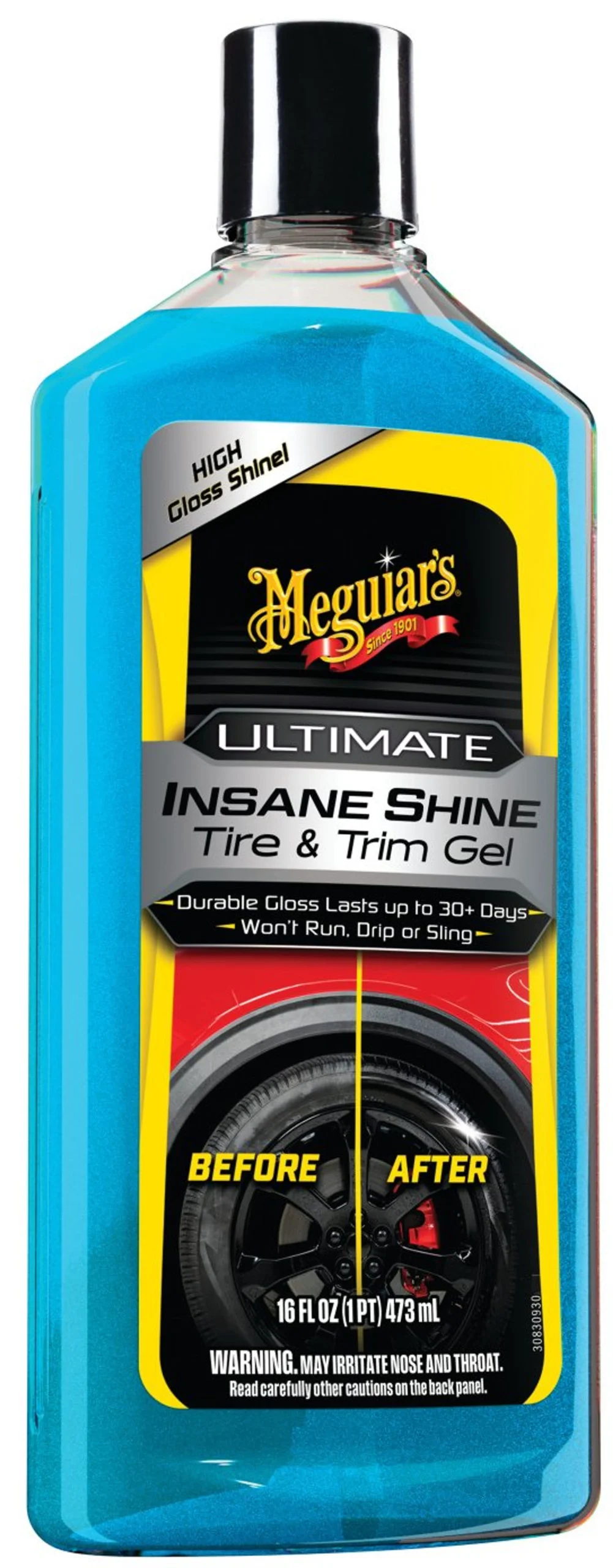 Meguiar's Ultimate Insane Tire Shine & Trim Gel 473ml - Gel para neumáticos y molduras