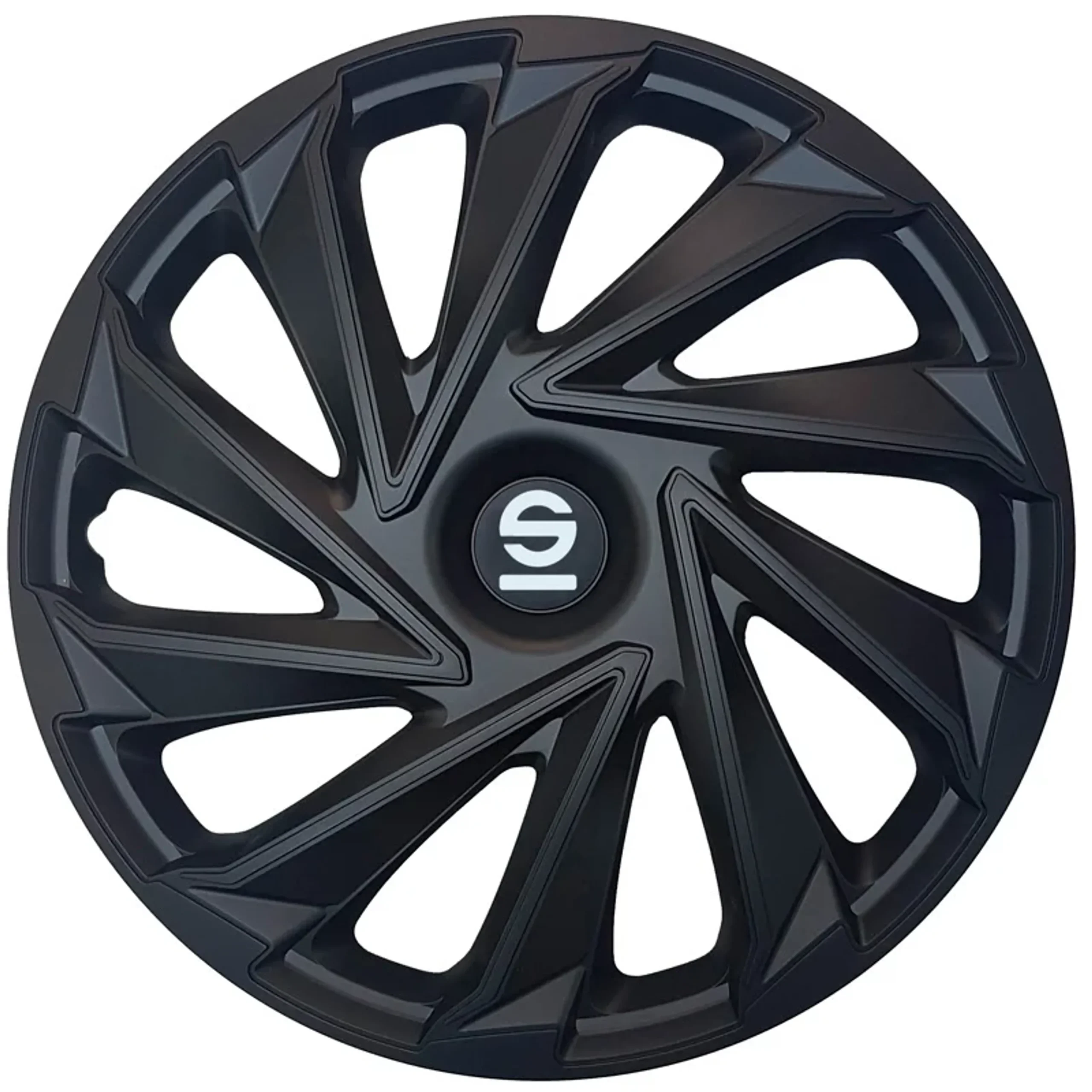 Sparco Tapas de Llanta Varese 16 pulgadas Negro - 4 piezas
