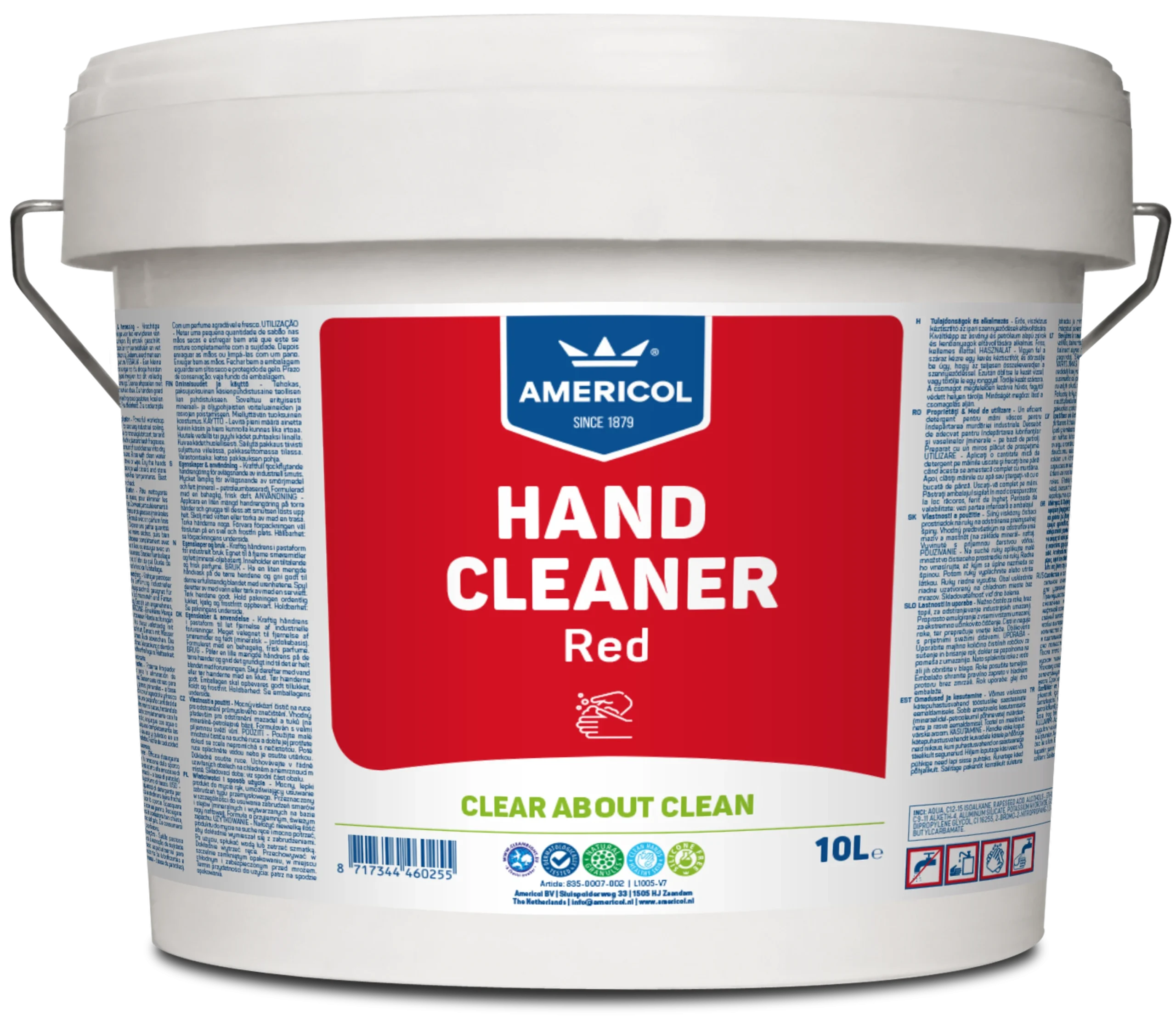 Americol Limpiador de Manos Red Cubo 10 litros