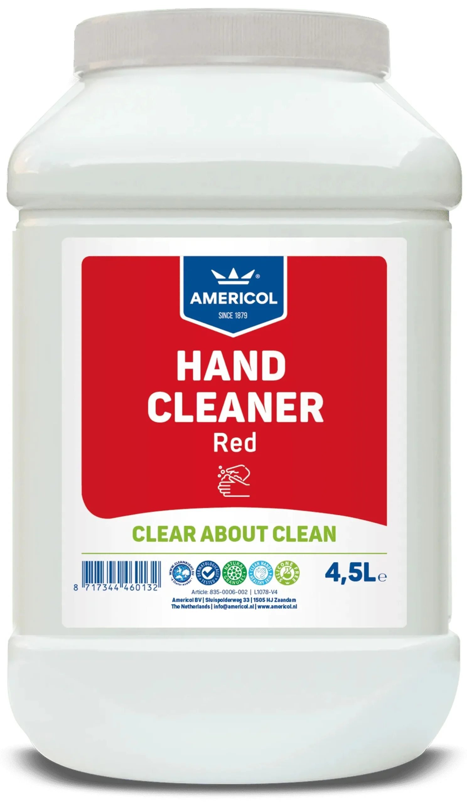 Americol Limpiador de Manos Red Pot 4,5 litros