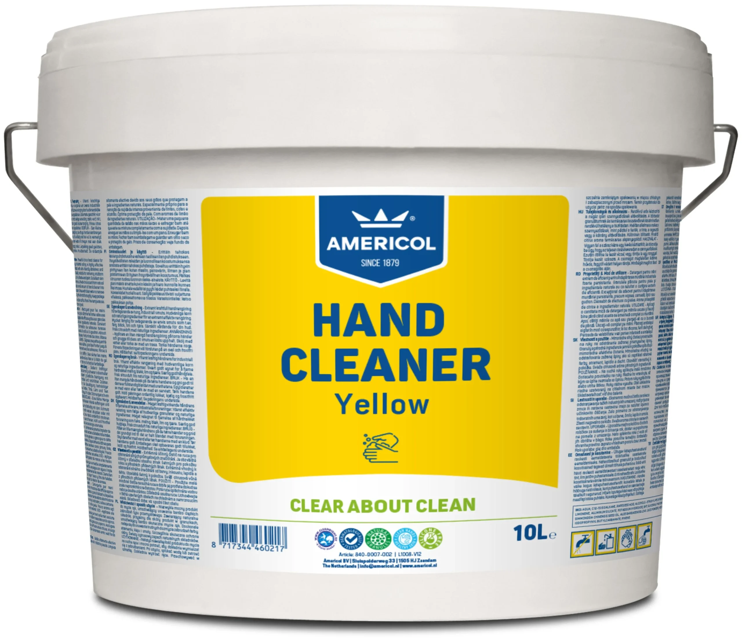 Americol Limpiador de Manos Yellow Cubo 10 litros