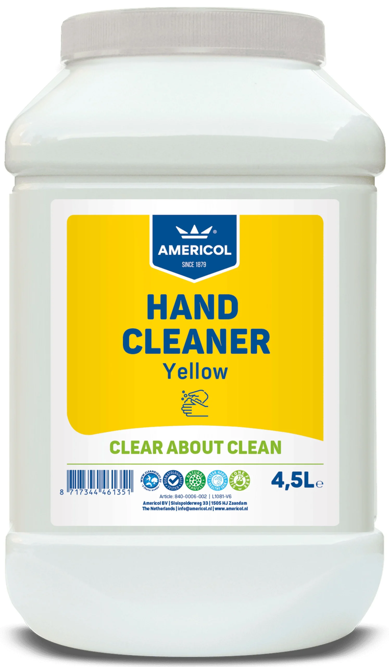 Americol Limpiador de Manos Yellow Bote 4,5 litros