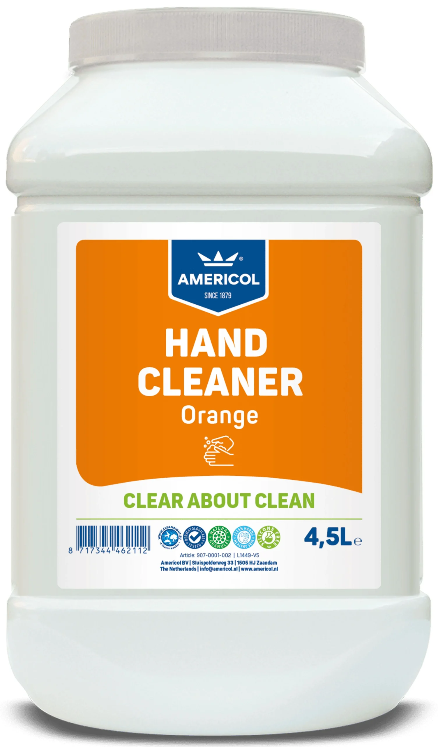 Americol Limpiador de Manos Orange Bote 4,5 litros