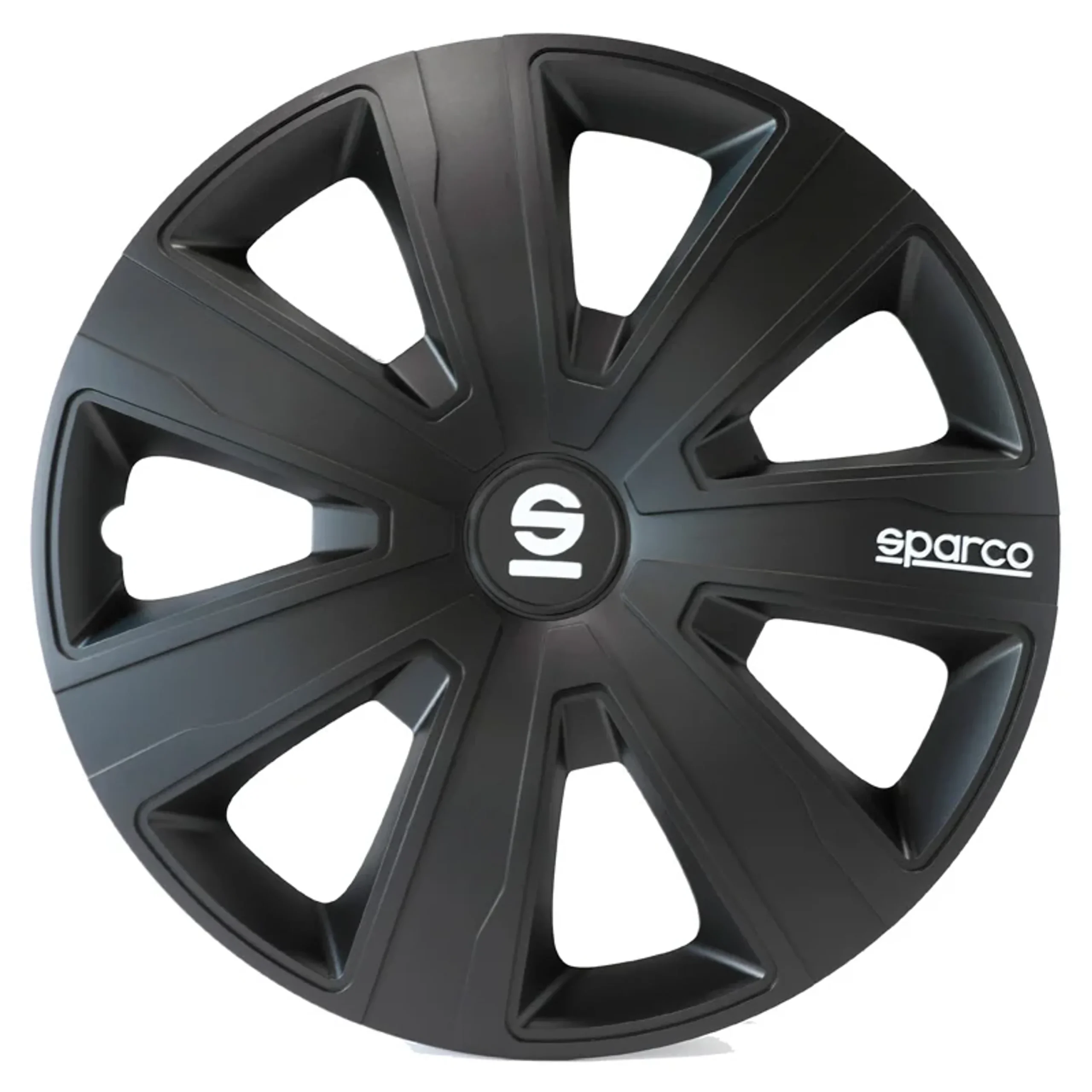 Sparco Tapas de Llanta Palermo 16 pulgadas Negro - 4 piezas