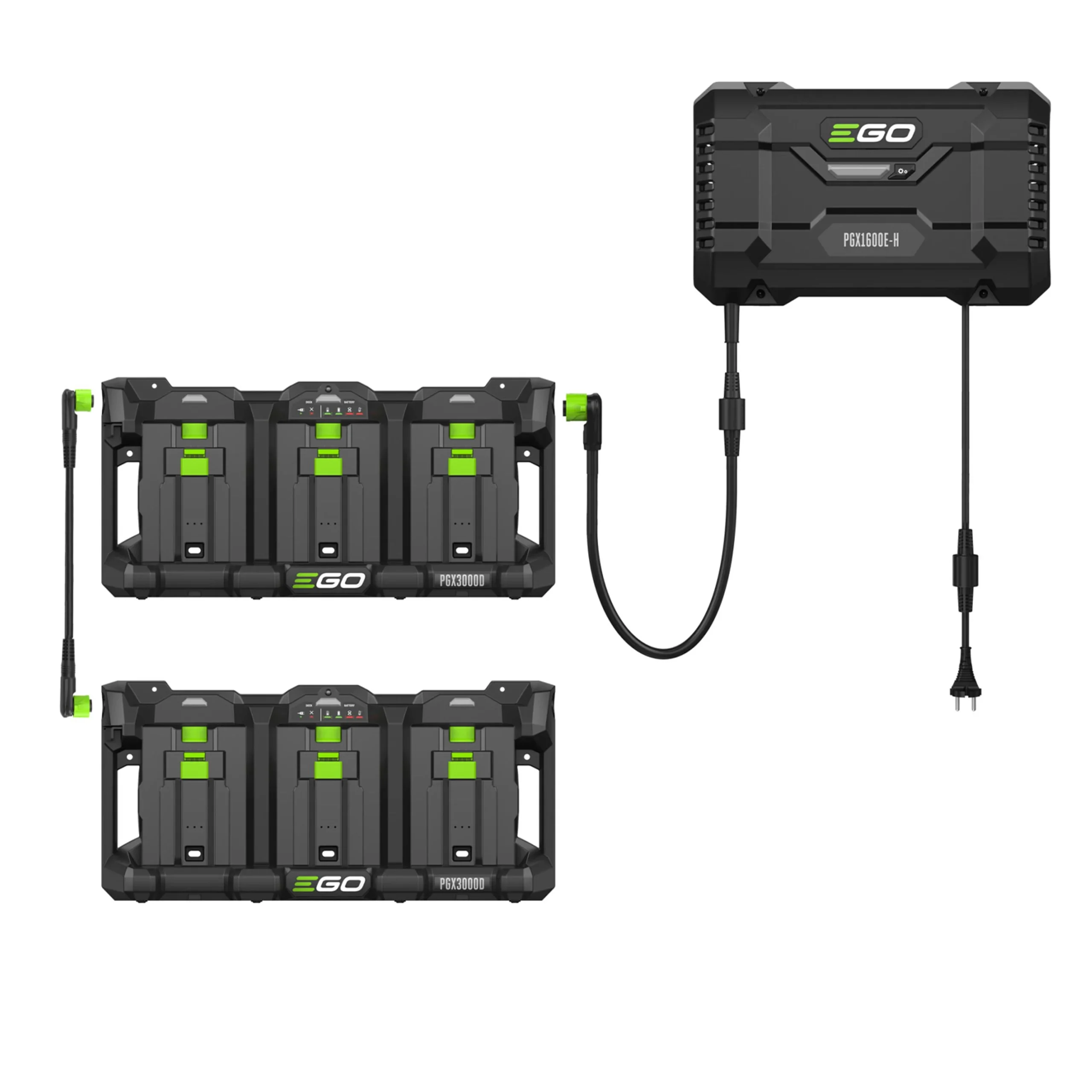 EGO PGX1601E-H Cargador con Unidades de Acoplamiento