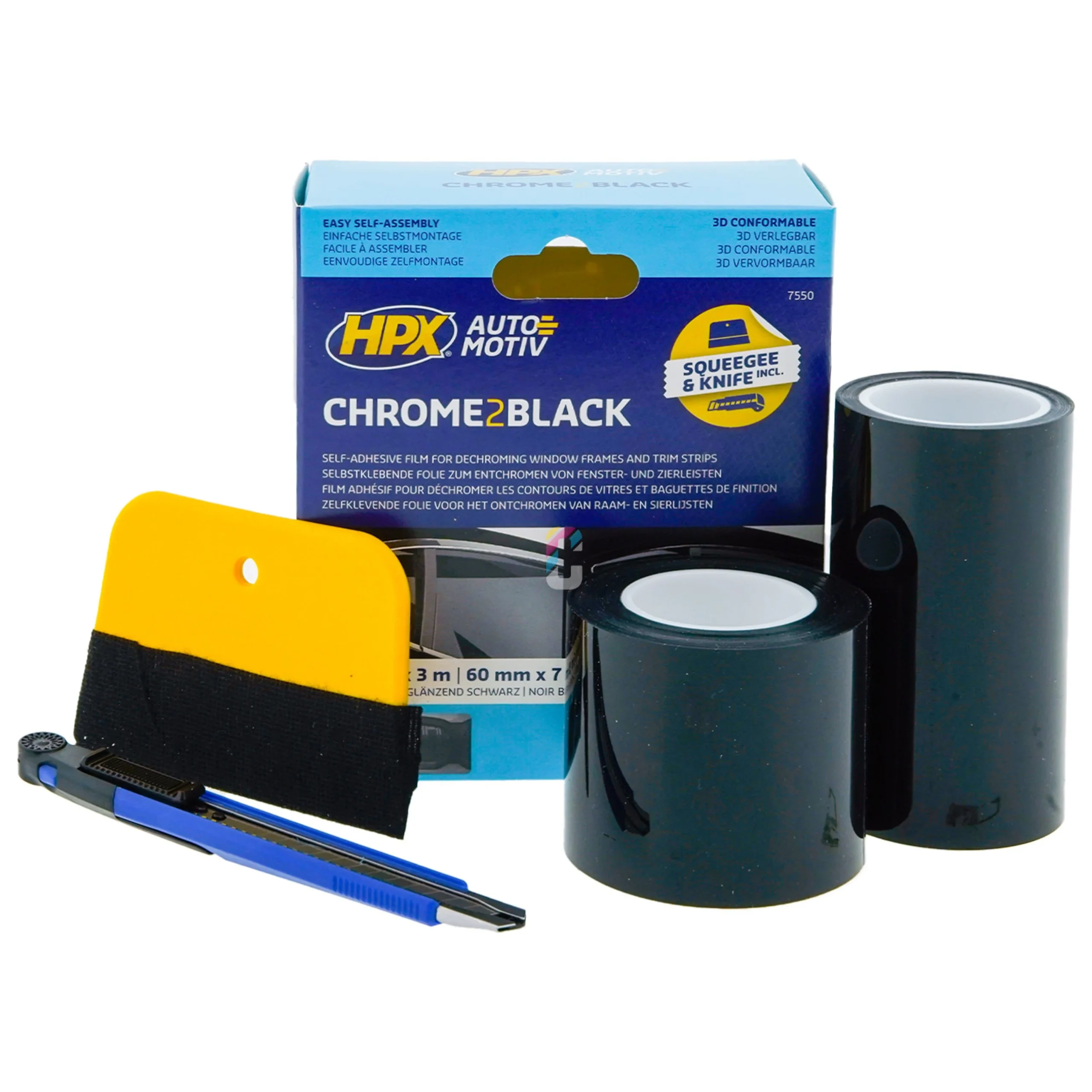 HPX Chrome Delete Tape - Negro Brillante
