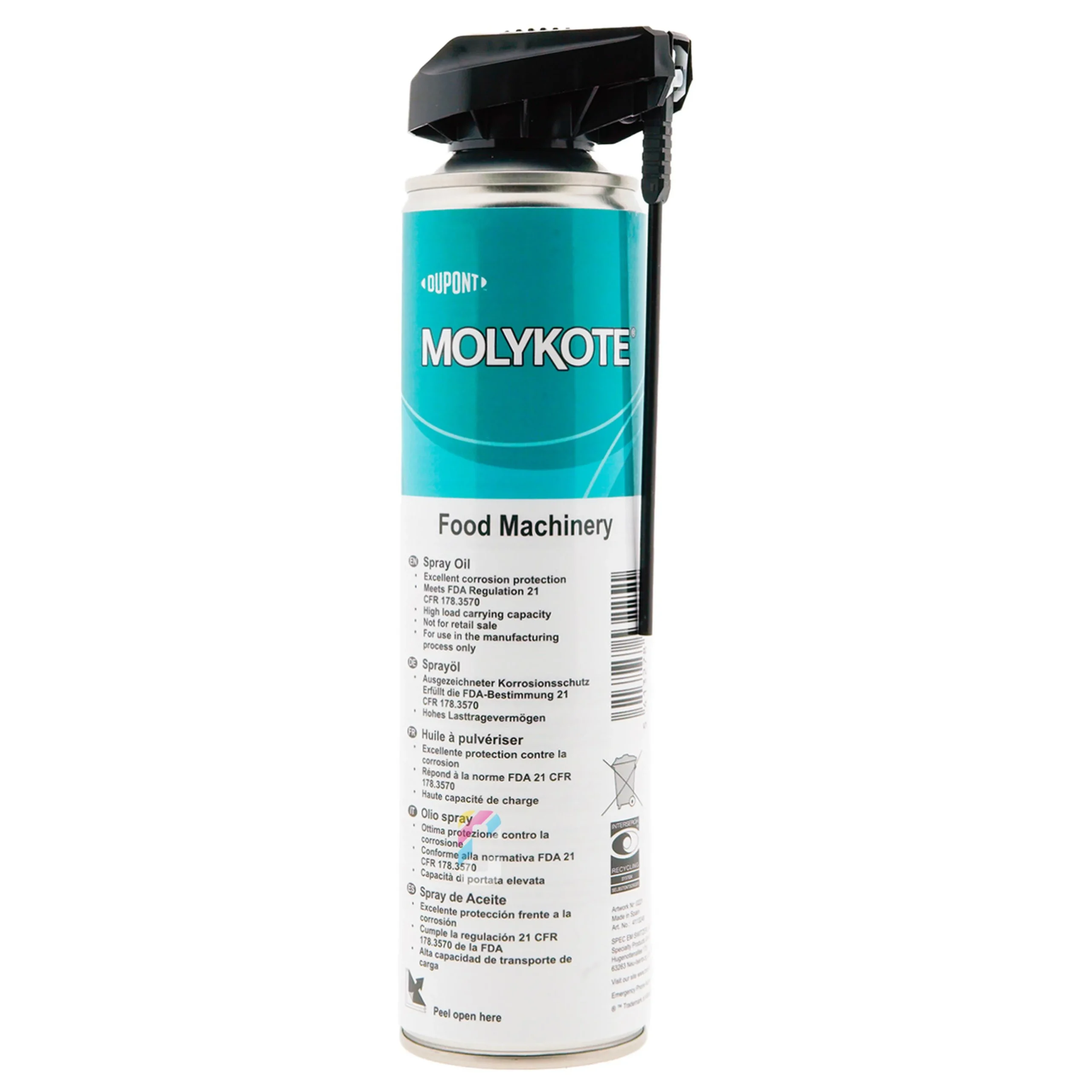 MOLYKOTE Food Grade Aceite lubricante en aerosol 400ml