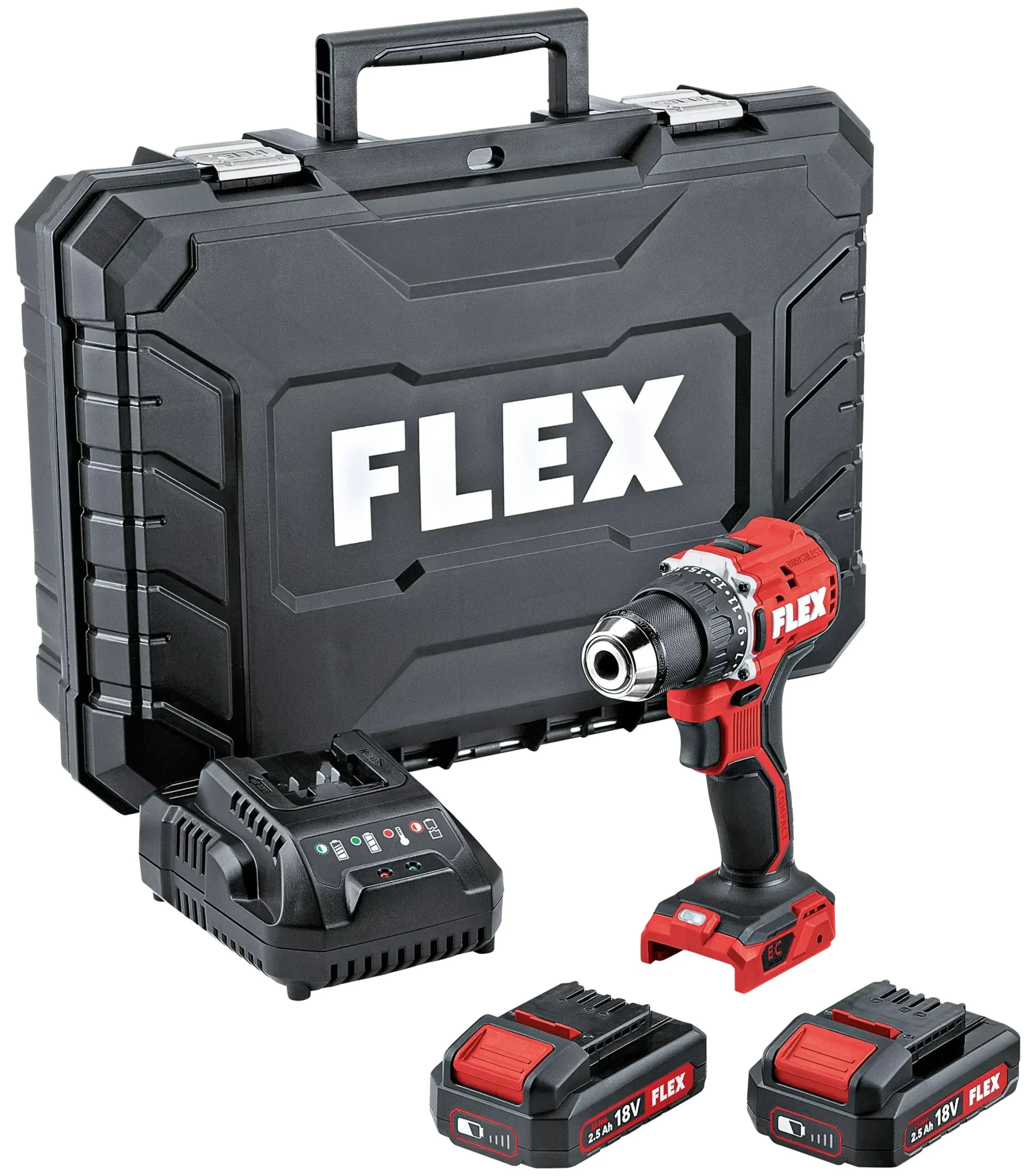 FLEX DD 2G 18.0-EC LD/2.5 Set Taladro atornillador a batería