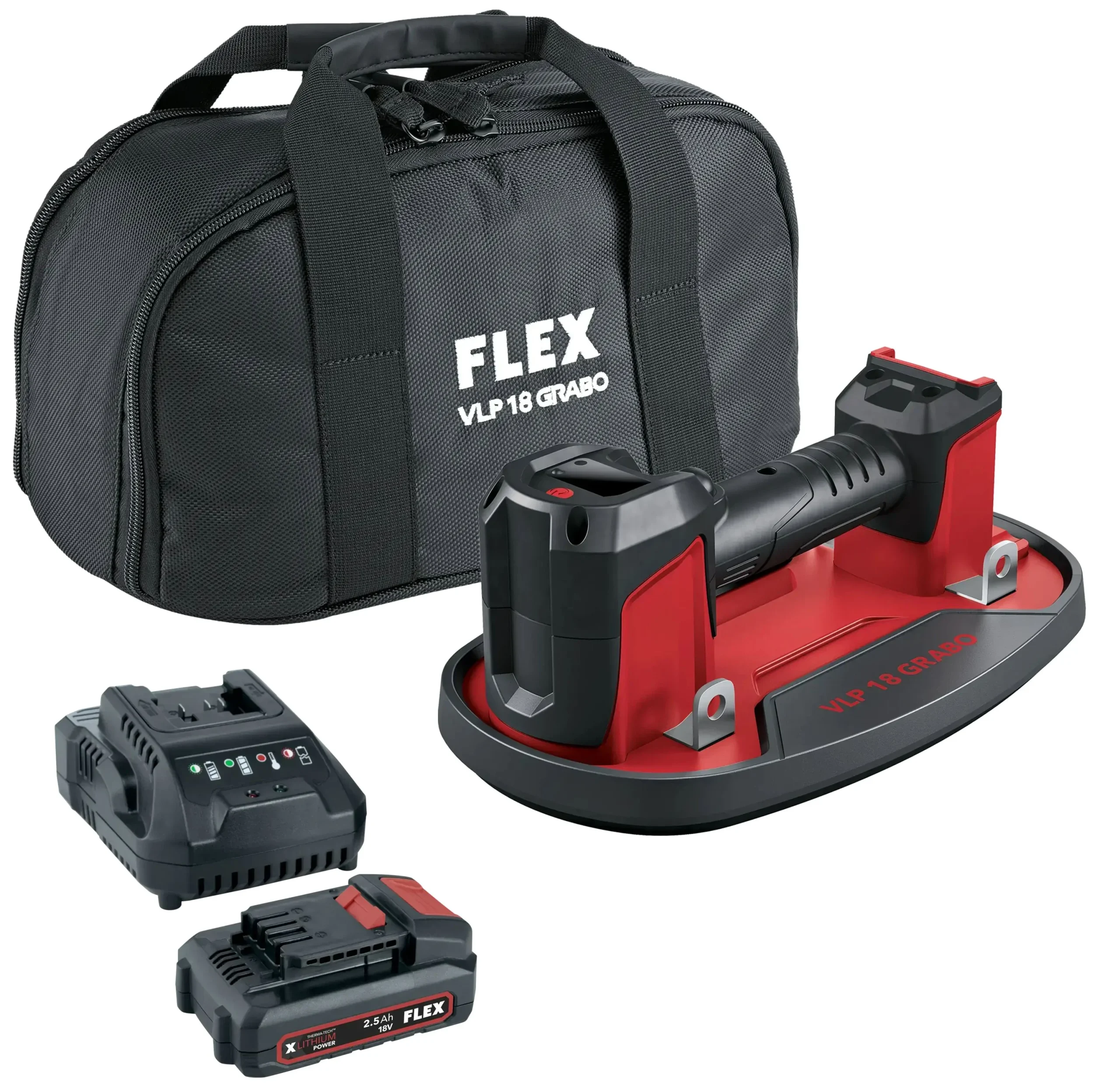 FLEX VLP Grabo + batería 2,5 Ah + CA 18.0-LD Aparato de elevación al vacío