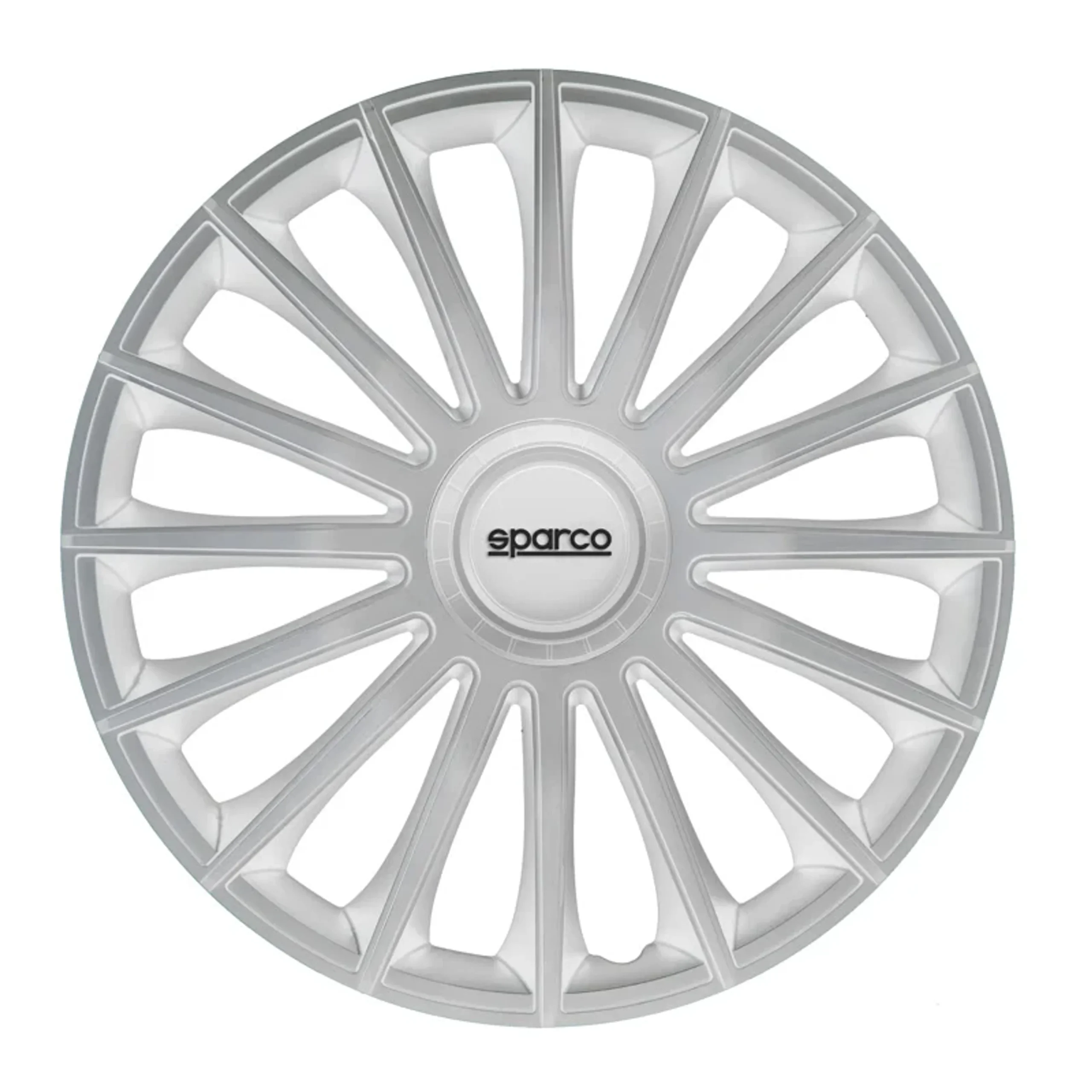 Sparco Tapas de Llanta Treviso 13 pulgadas Plata - 4 piezas