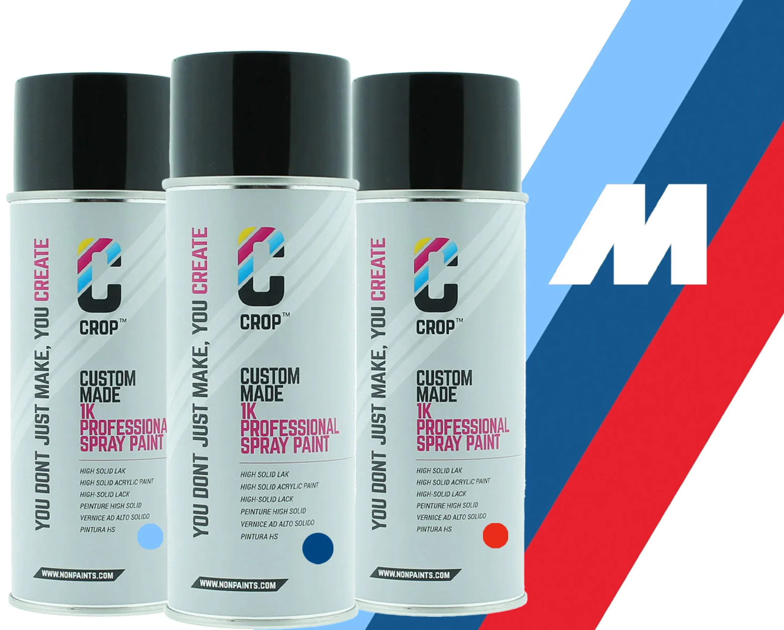 CROP BMW M Car Paint Aerosol Set colores - 3x 400ml spray