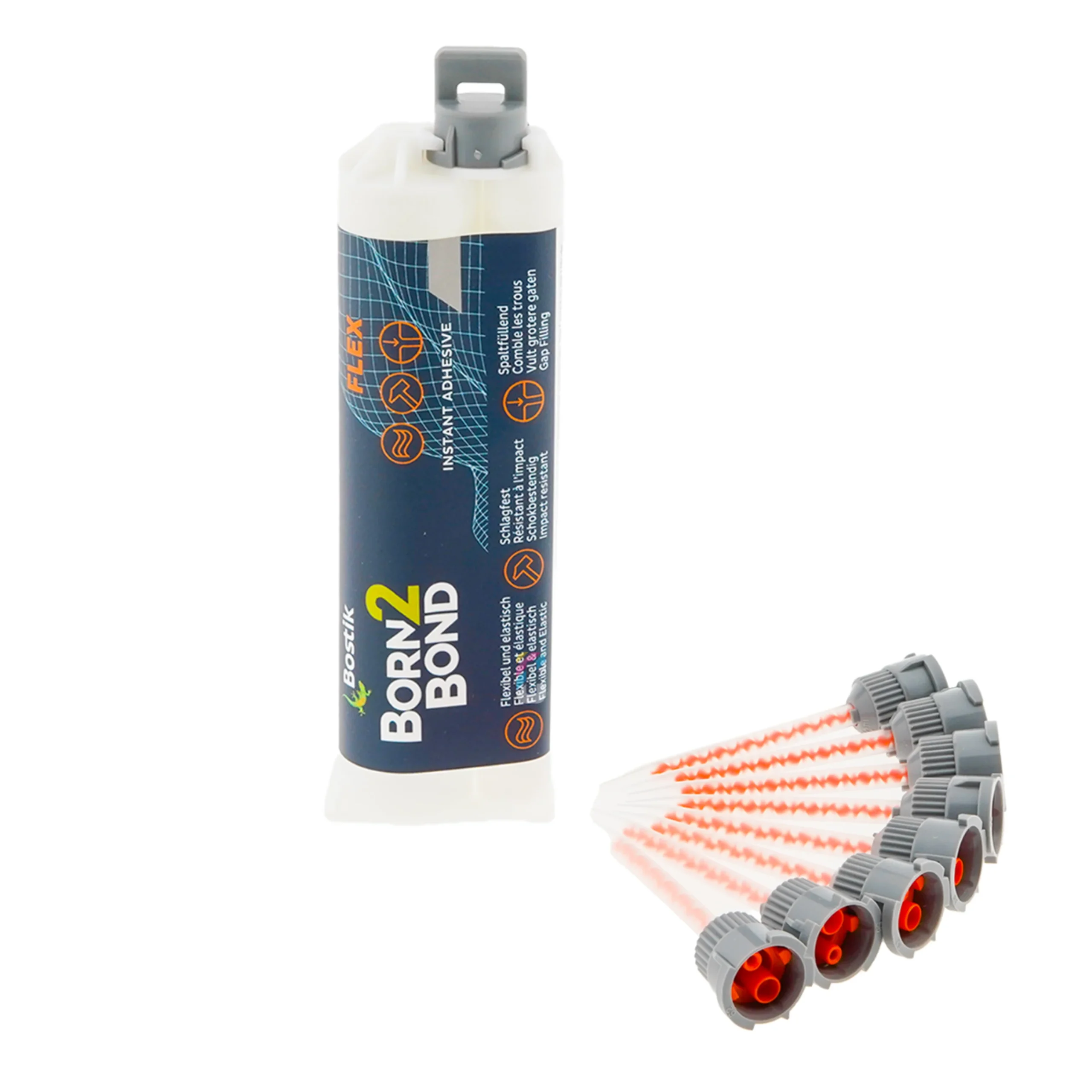 Bostik Born2Bond Repair Adhesivo de Cianoacrilato 50gr + 8 Puntas mezcladoras