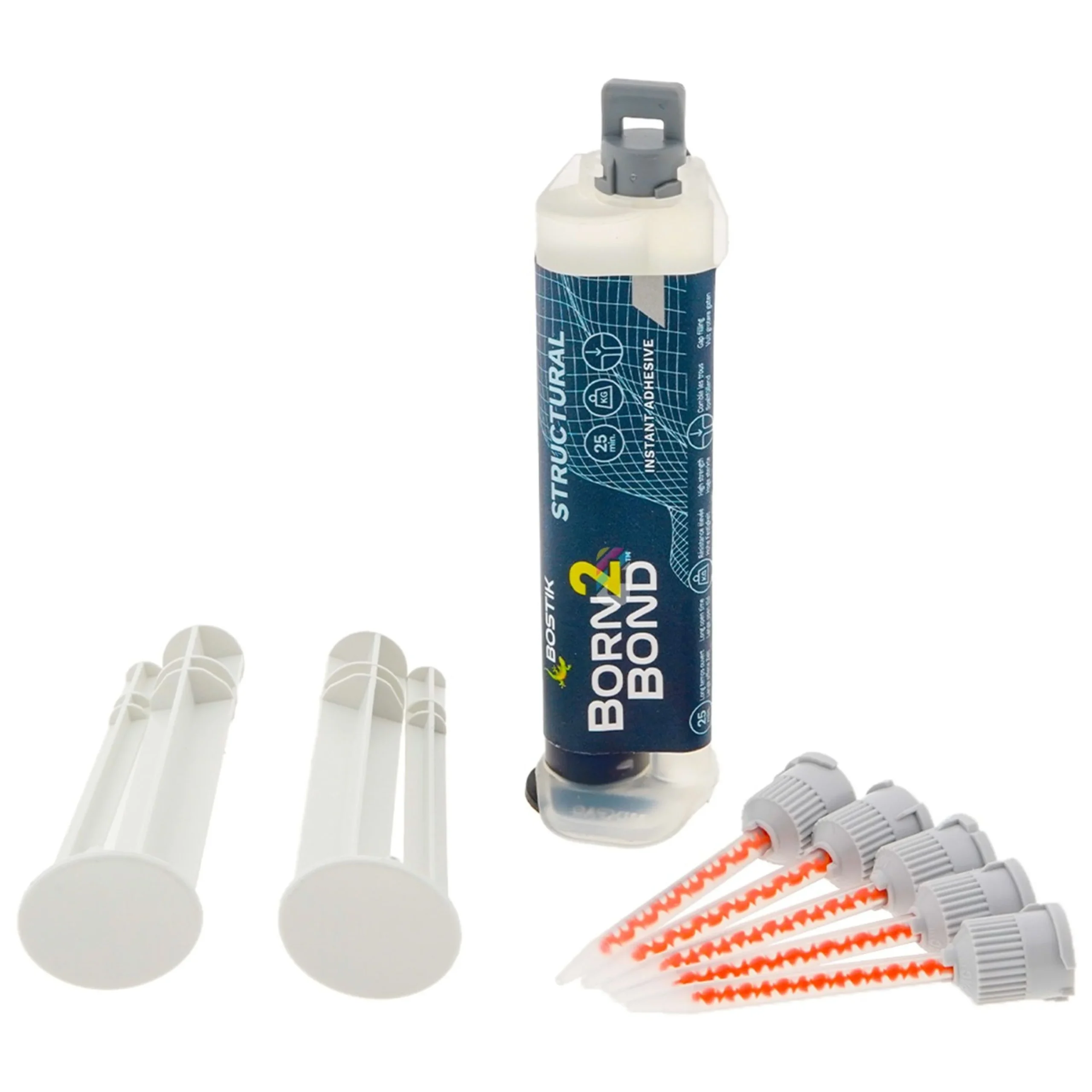 Bostik Born2Bond Adhesivo Cianoacrilato Estructural 10gr+ 5 Puntas mezcladoras