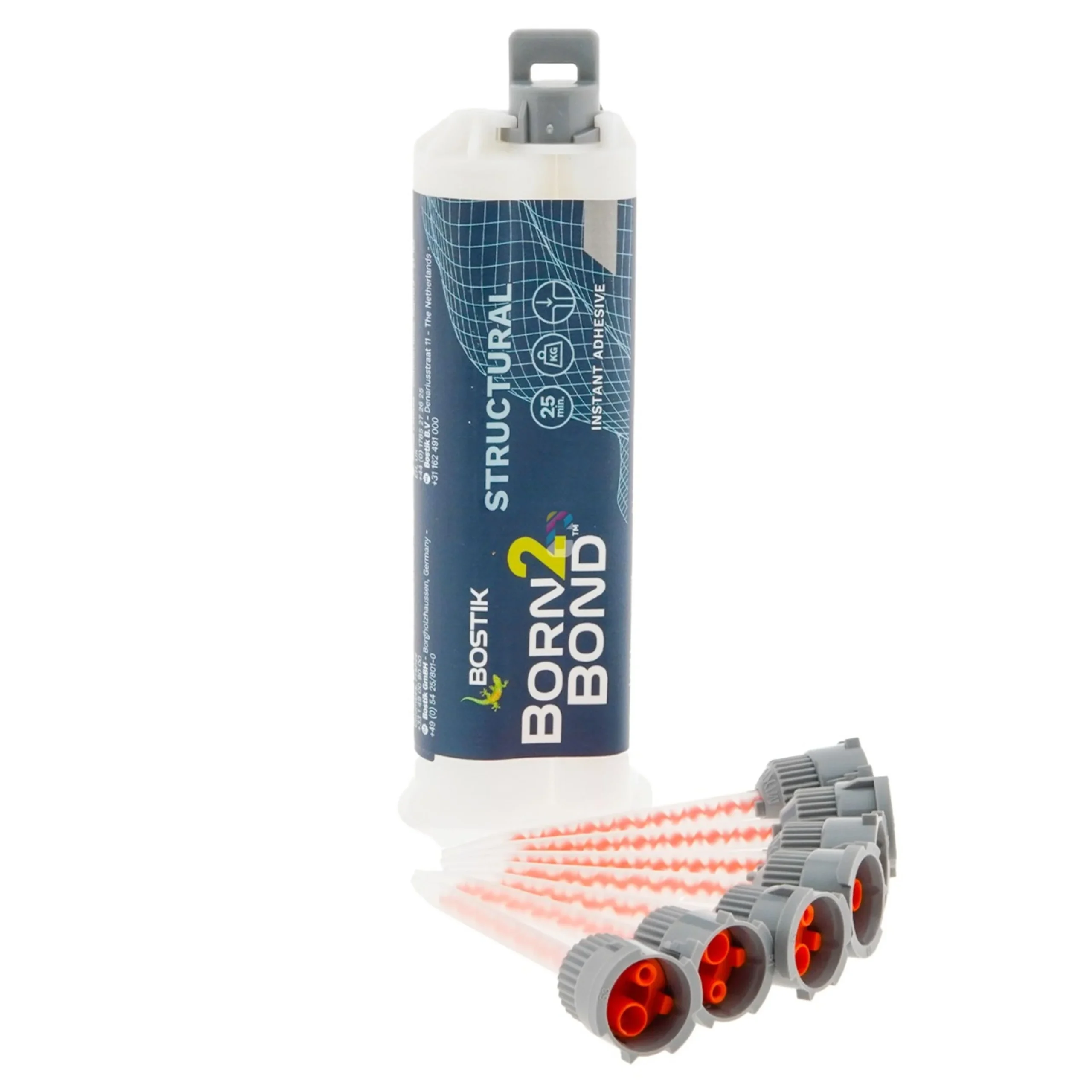 Bostik Born2Bond Cianoacrilato Estructural 50gr + 8 Puntas mezcladoras
