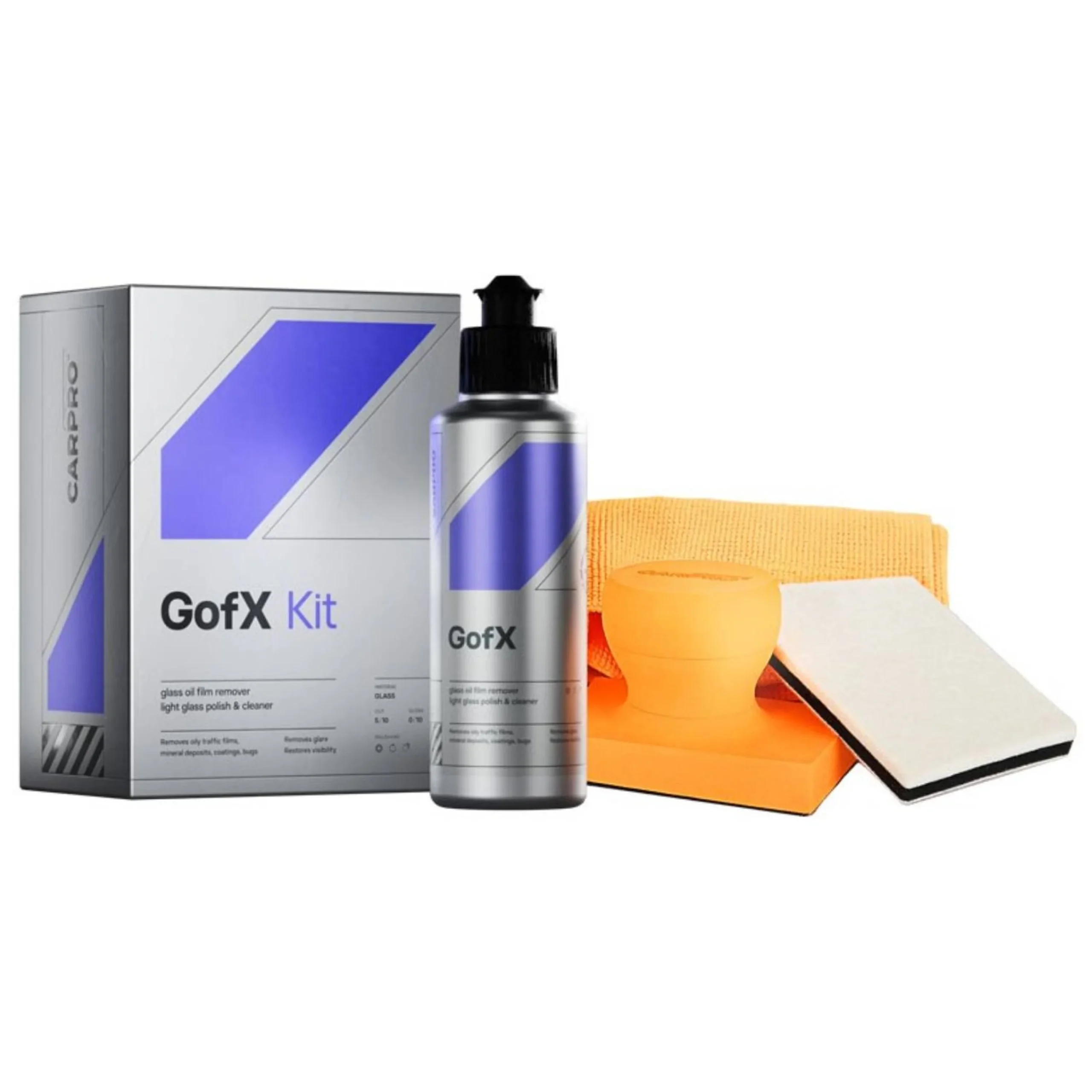 CarPro GofX - Set Pulidor y Limpiador de Cristales de 150ml