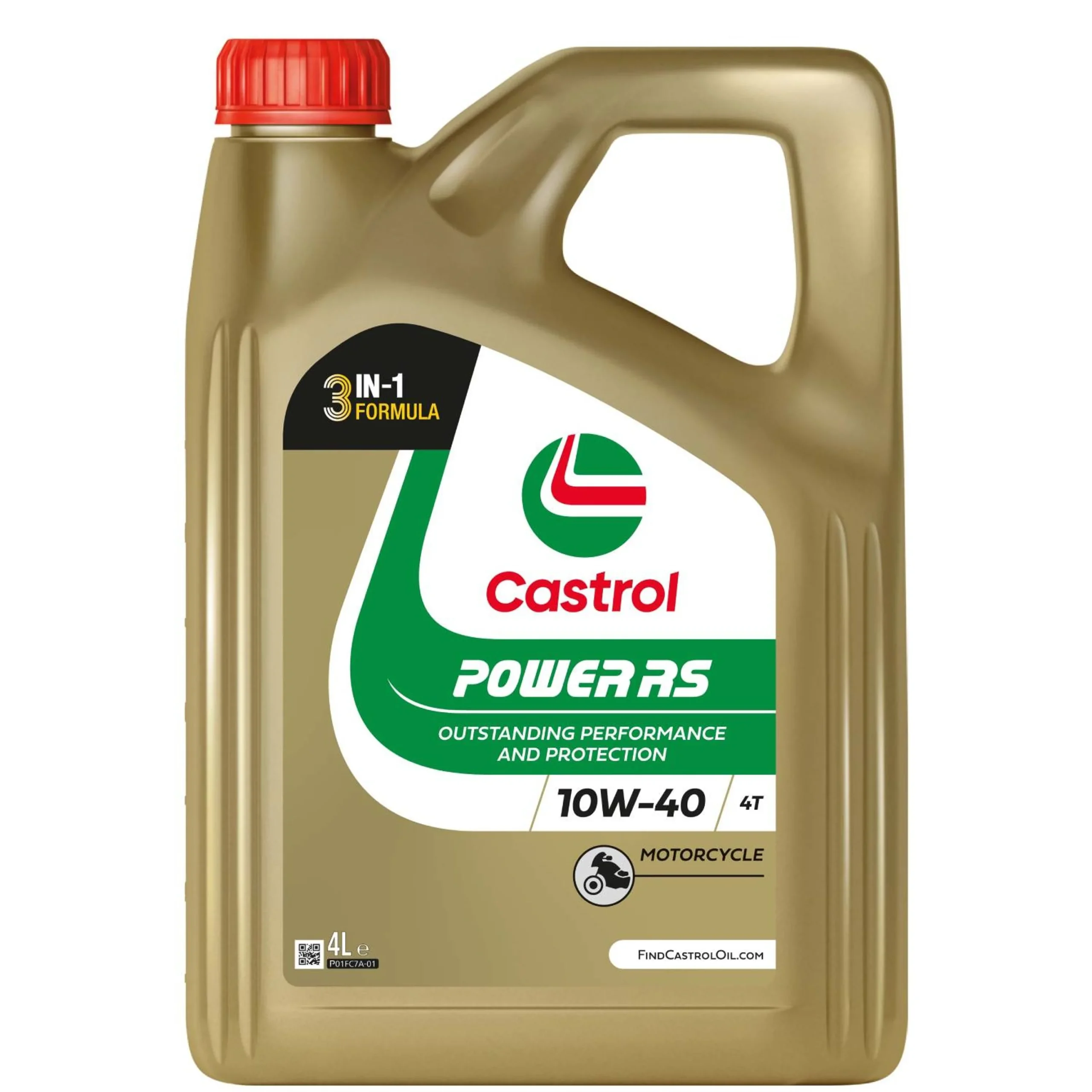 Castrol Power RS 4T 10w40 Aceite para Motocicleta - 4 litros