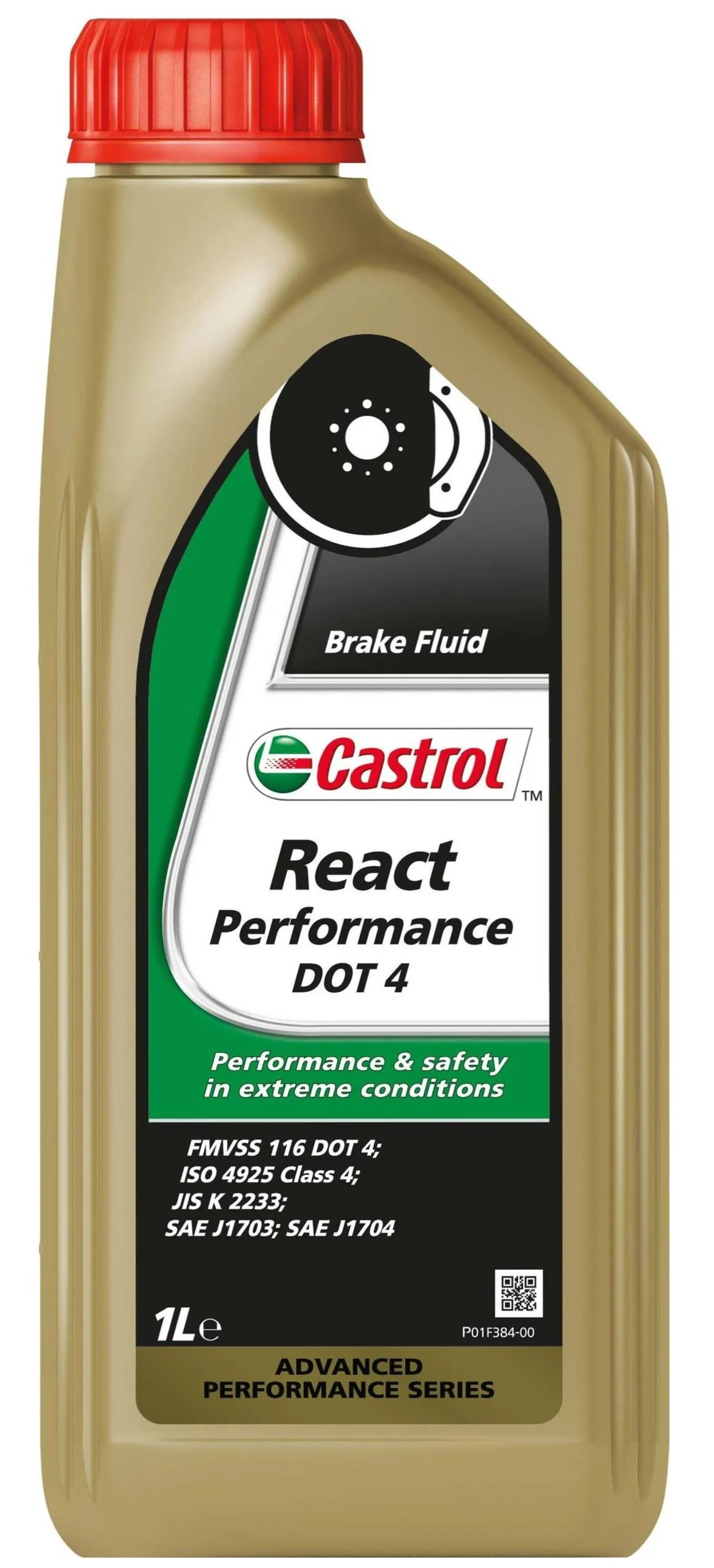 Castrol React Performance DOT4 Líquido de Frenos - 1 litro