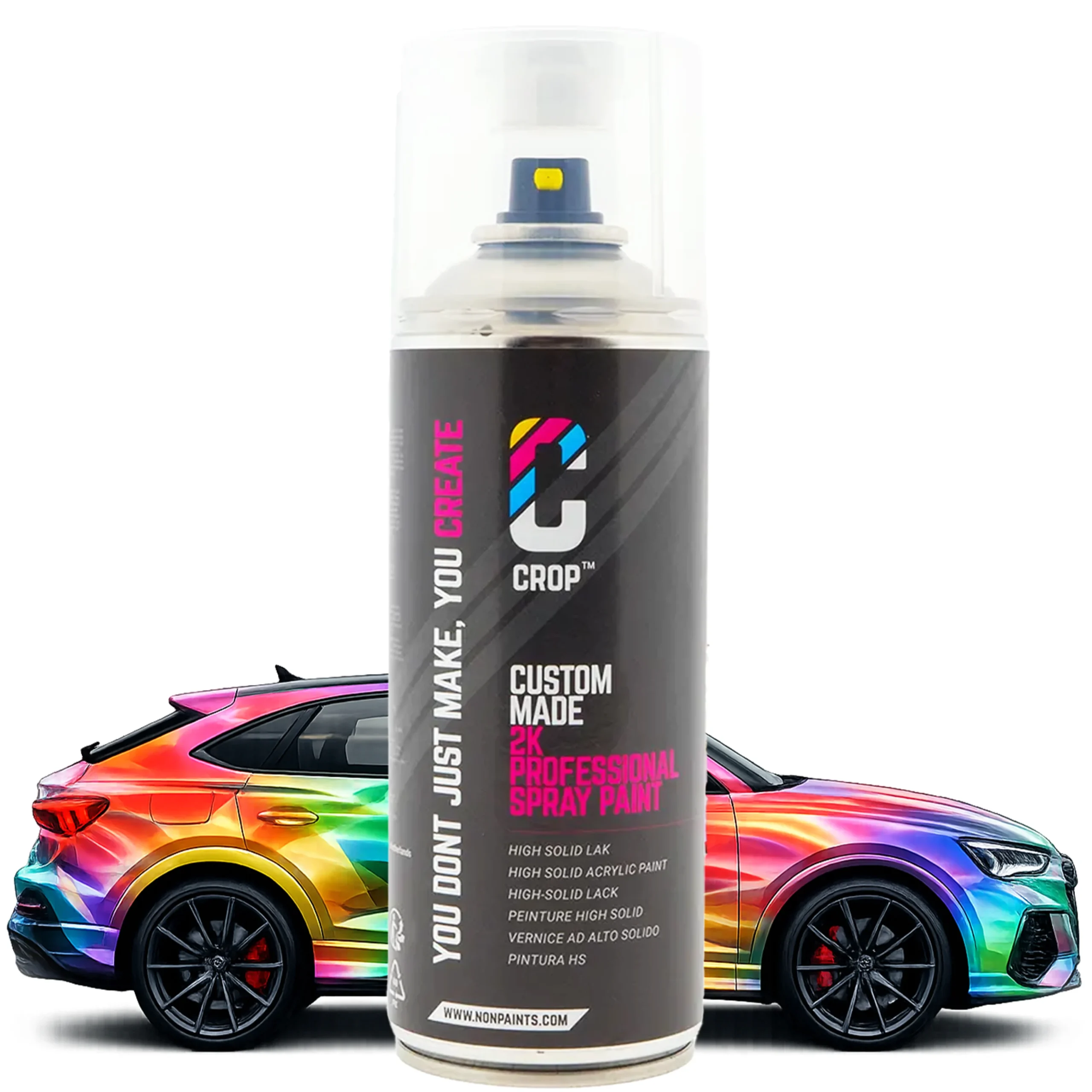 CROP 2K Pintura de Coche en Aerosol en cualquier color - Ultra Mate - 400ml
