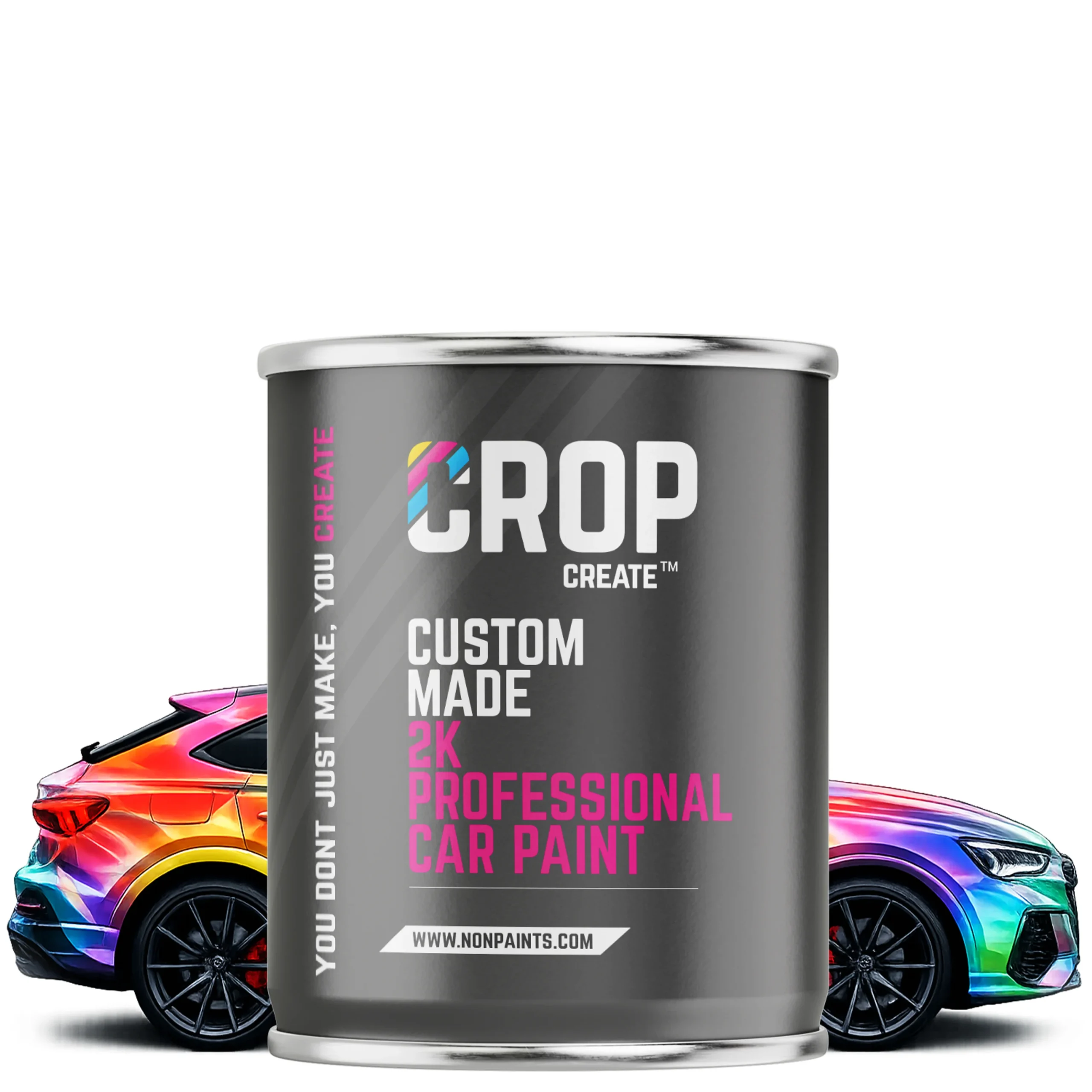 CROP 2K Pintura de Coche en Lata en cualquier color - Semibrillante - 250ml