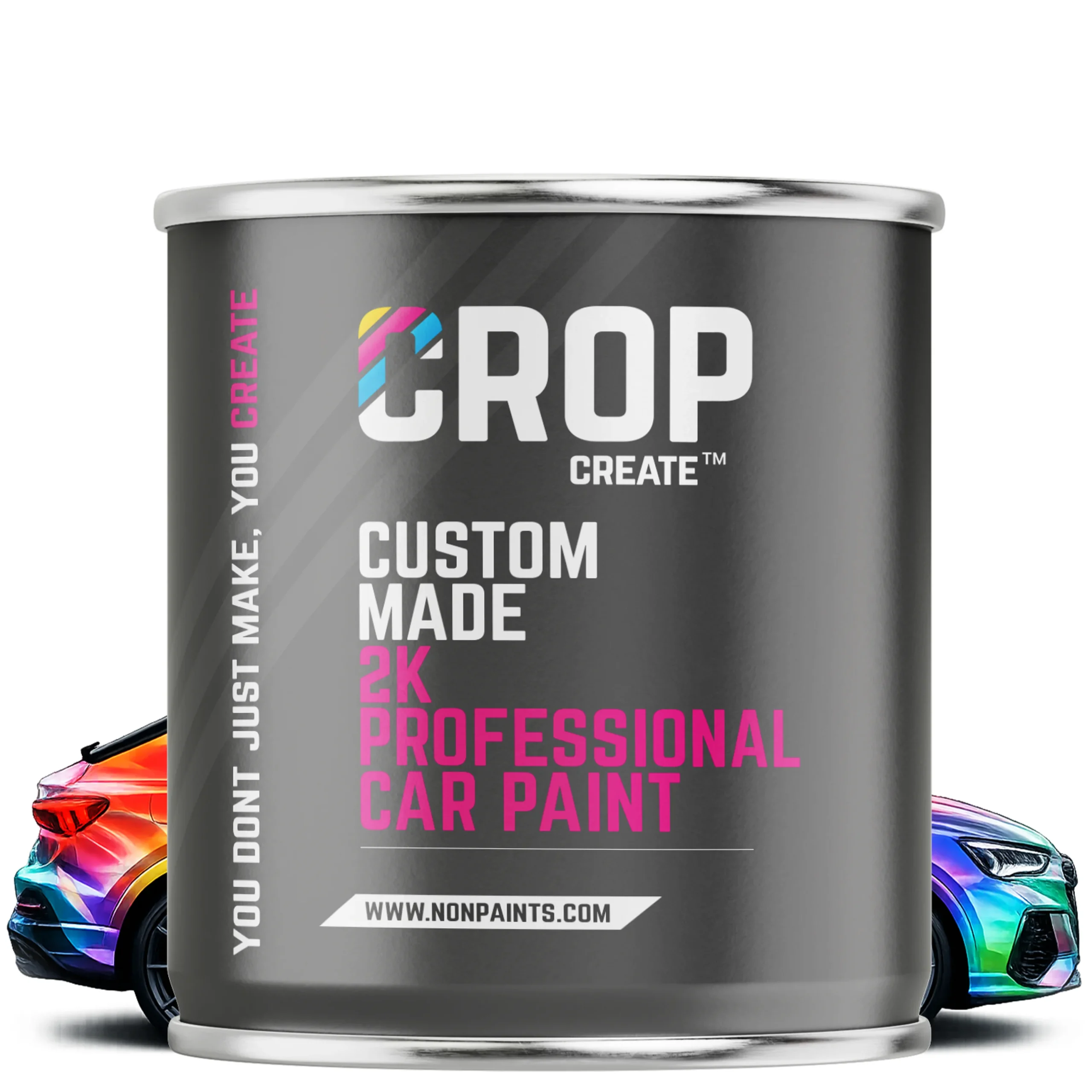 CROP 2K Pintura de Coche en Lata en cualquier color - Semibrillante - 5 litros