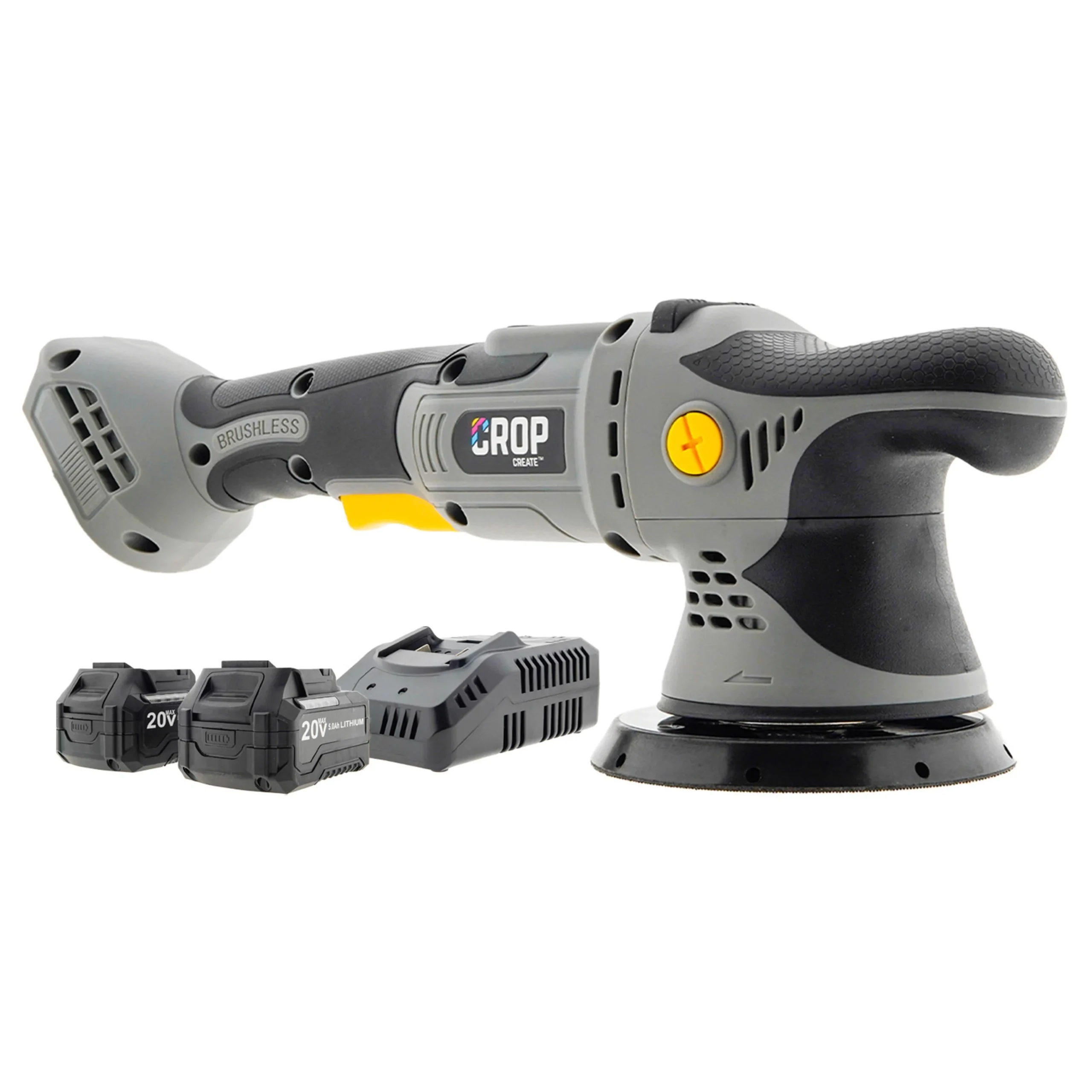 CROP Apex PLUS Set de Pulidora Excéntrica a Batería + 2 Baterías y Cargador Rápido