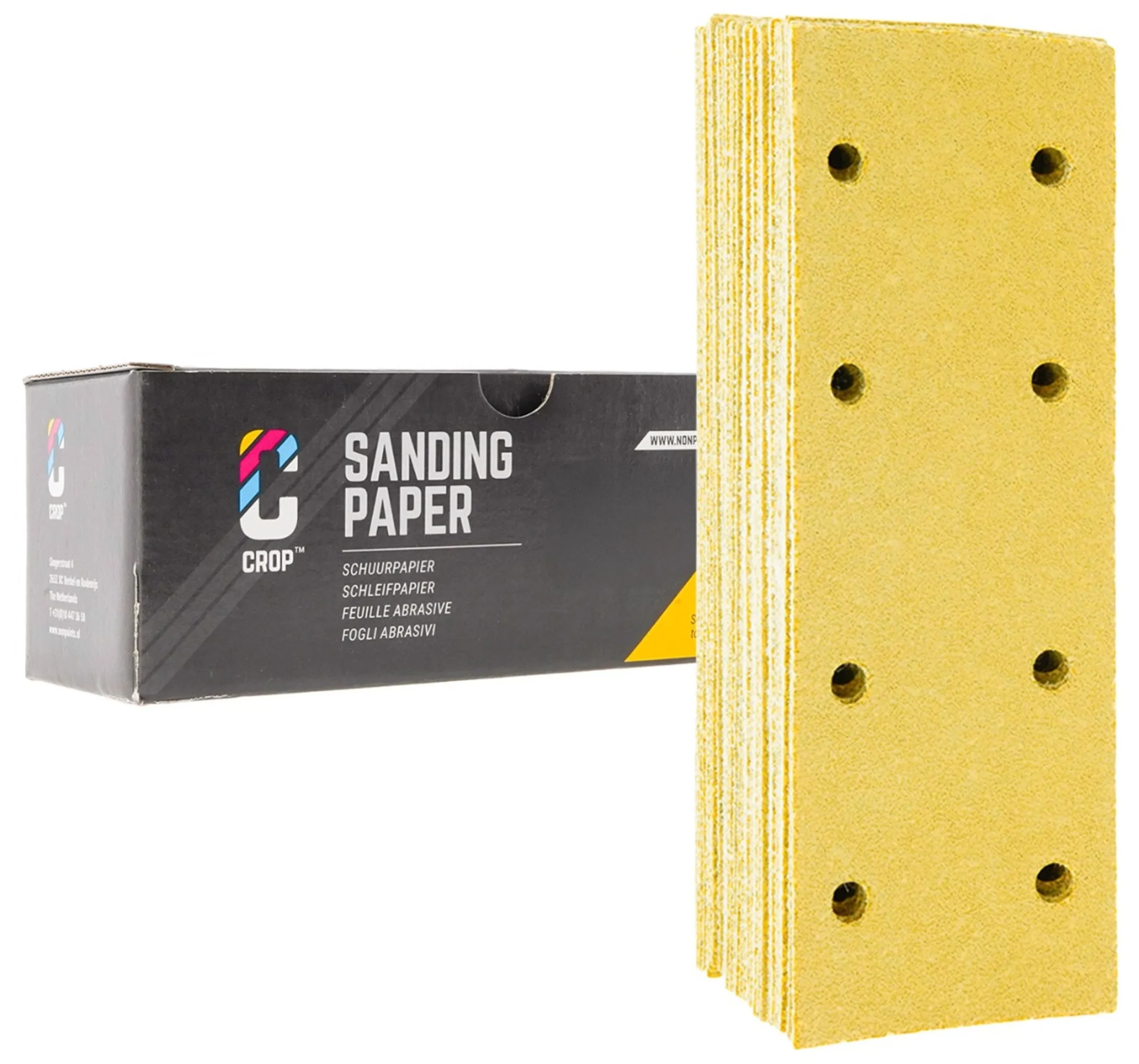 CROP GoldX Hojas de lija 70x198mm - 50 piezas