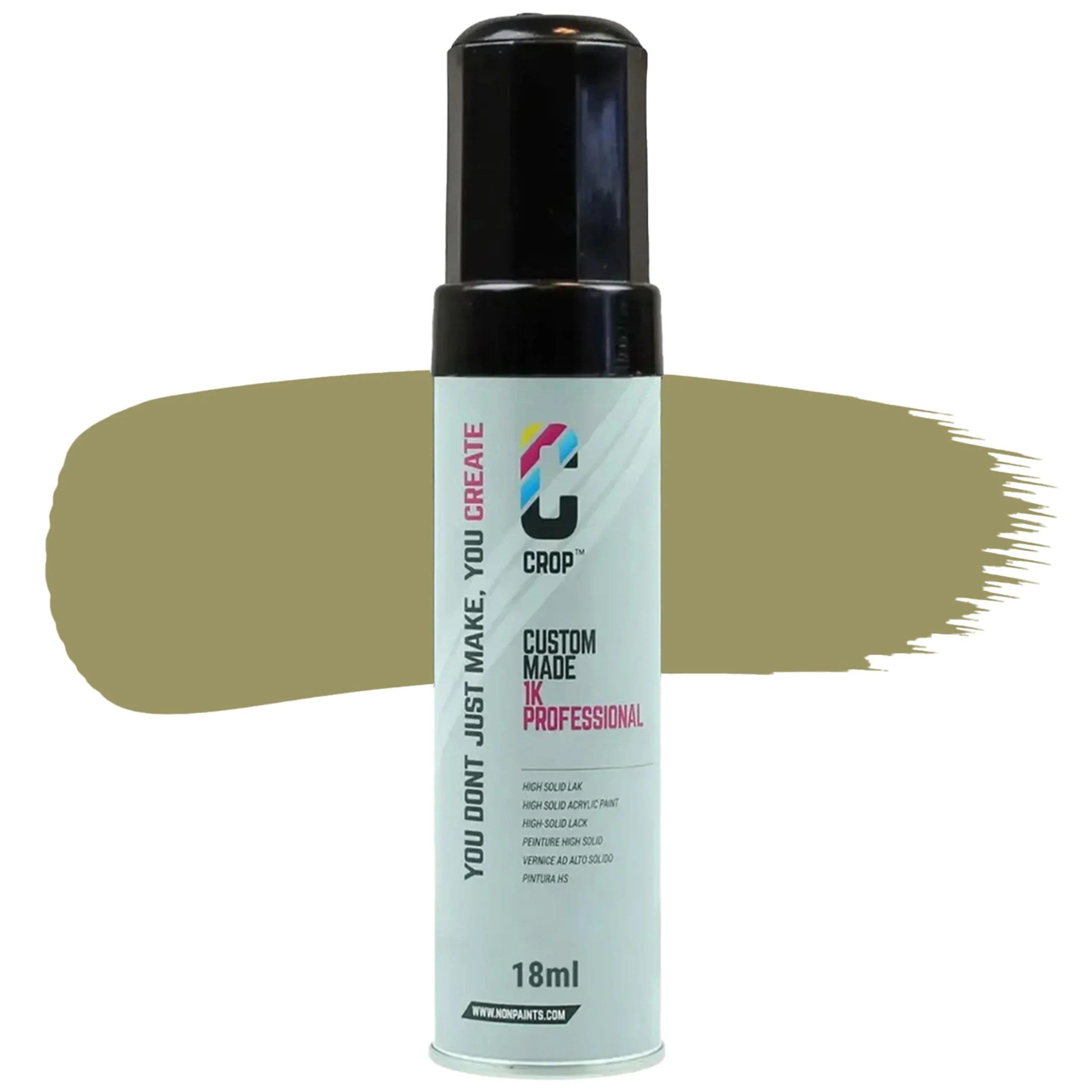 CROP Lápiz de retoque Amarillo oliva RAL 1020 Mate - 18ml