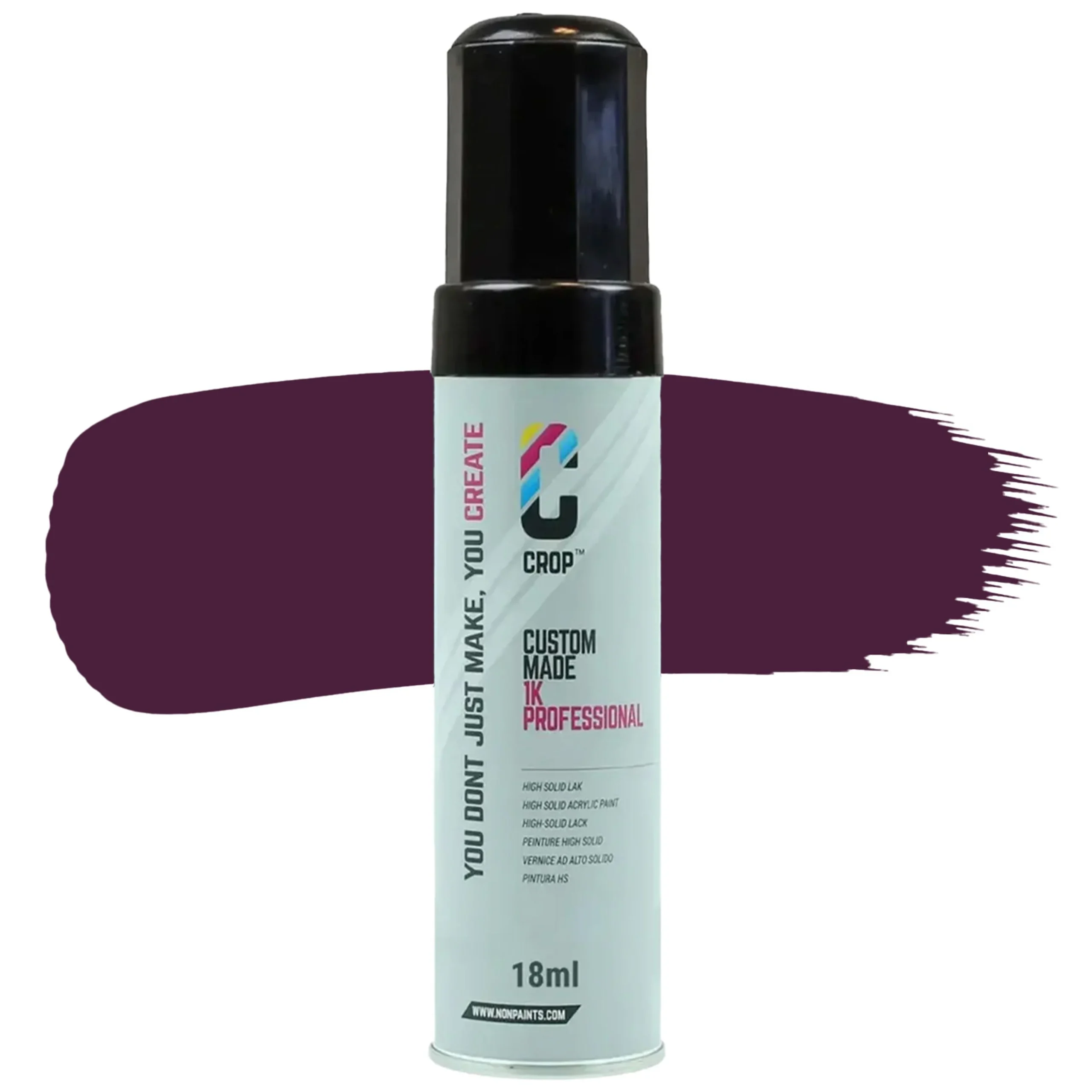 CROP Lakstift Purperviolet RAL 4007 Mat - 18ml