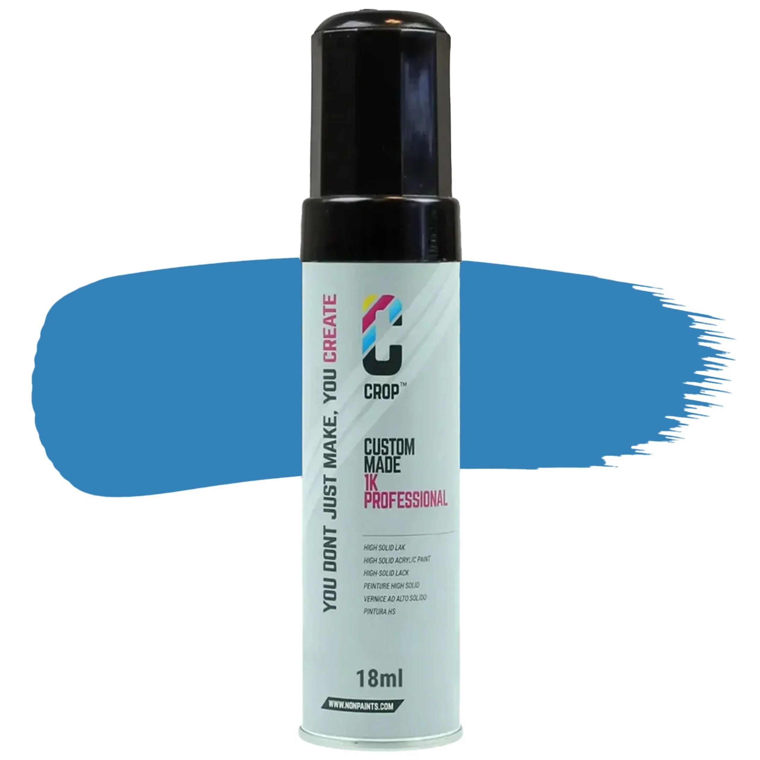 CROP Lápiz de retoque Azul luminoso RAL 5012 Semibrillo - 18ml
