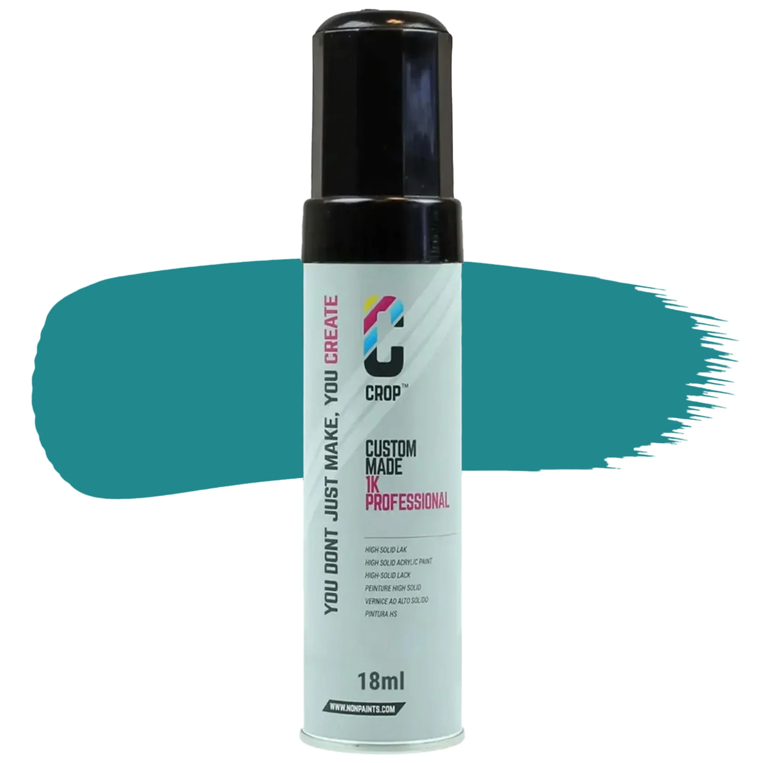 CROP Lápiz de retoque Azul turquesa RAL 5018 Alto brillo - 18ml