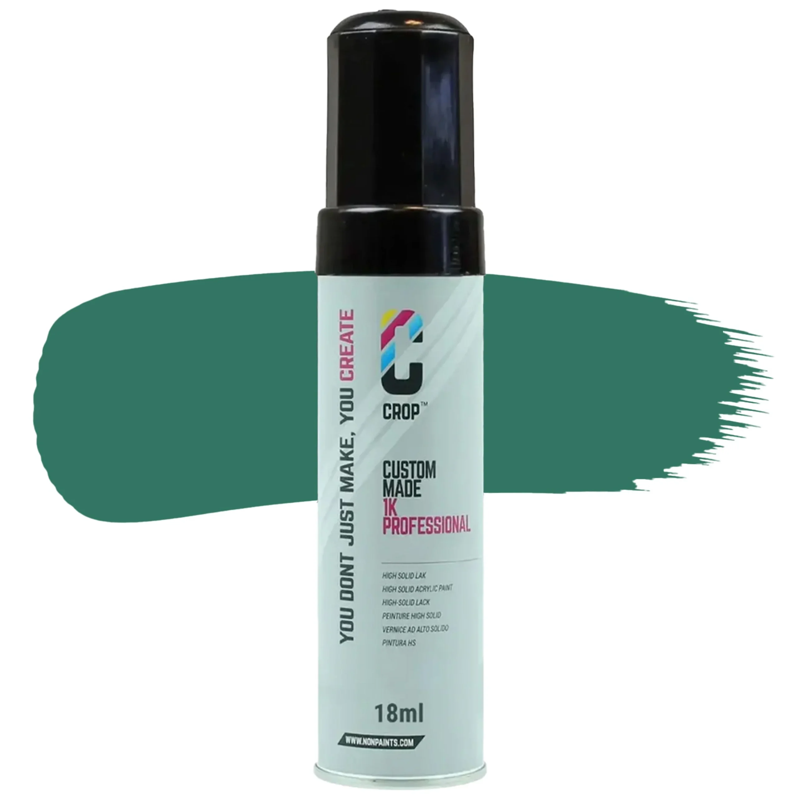 CROP Lápiz de retoque Verde pátina RAL 6000 Alto brillo - 18ml